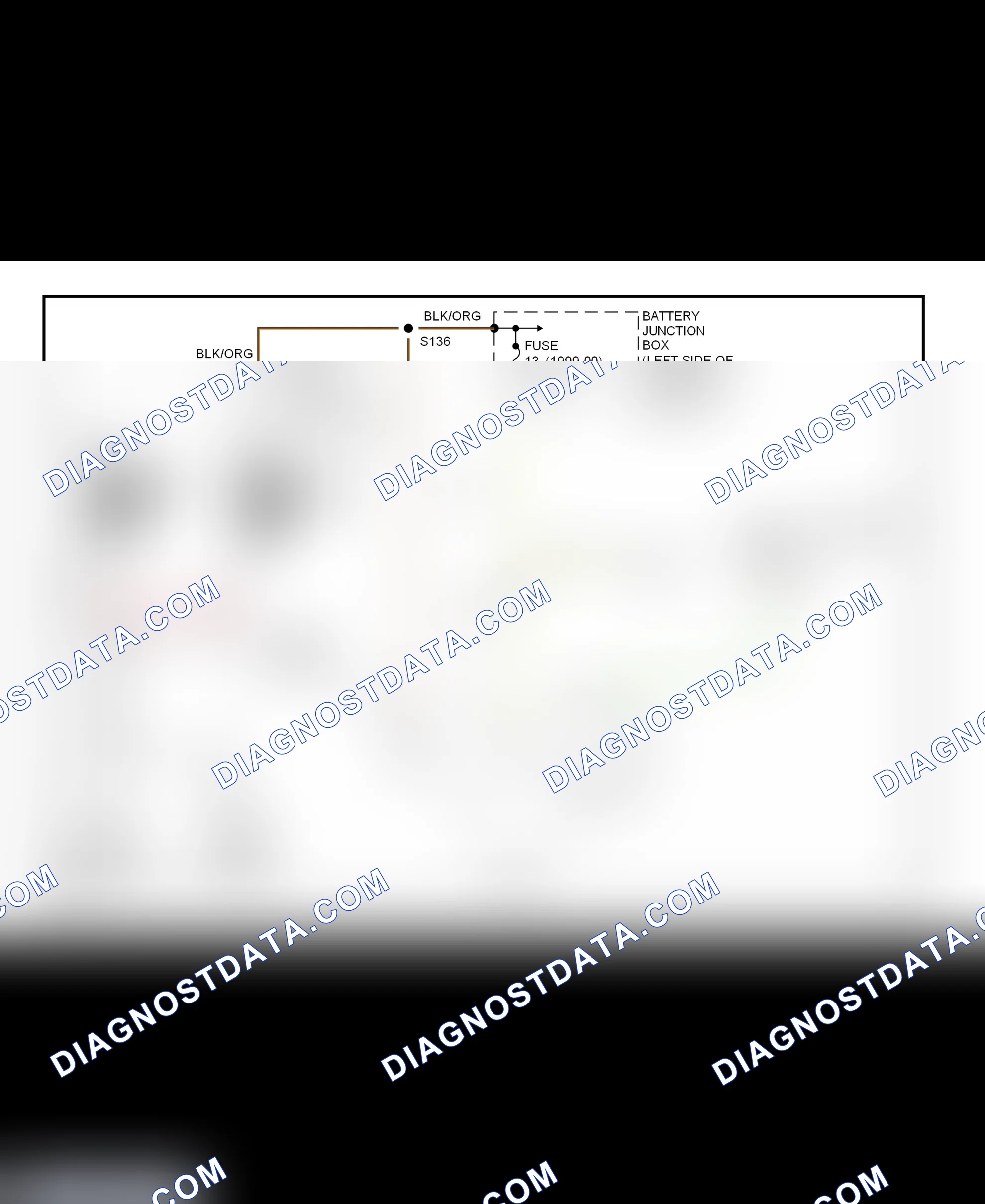 Scheme 1: Charging System Wiring Diagram (Town Car)
