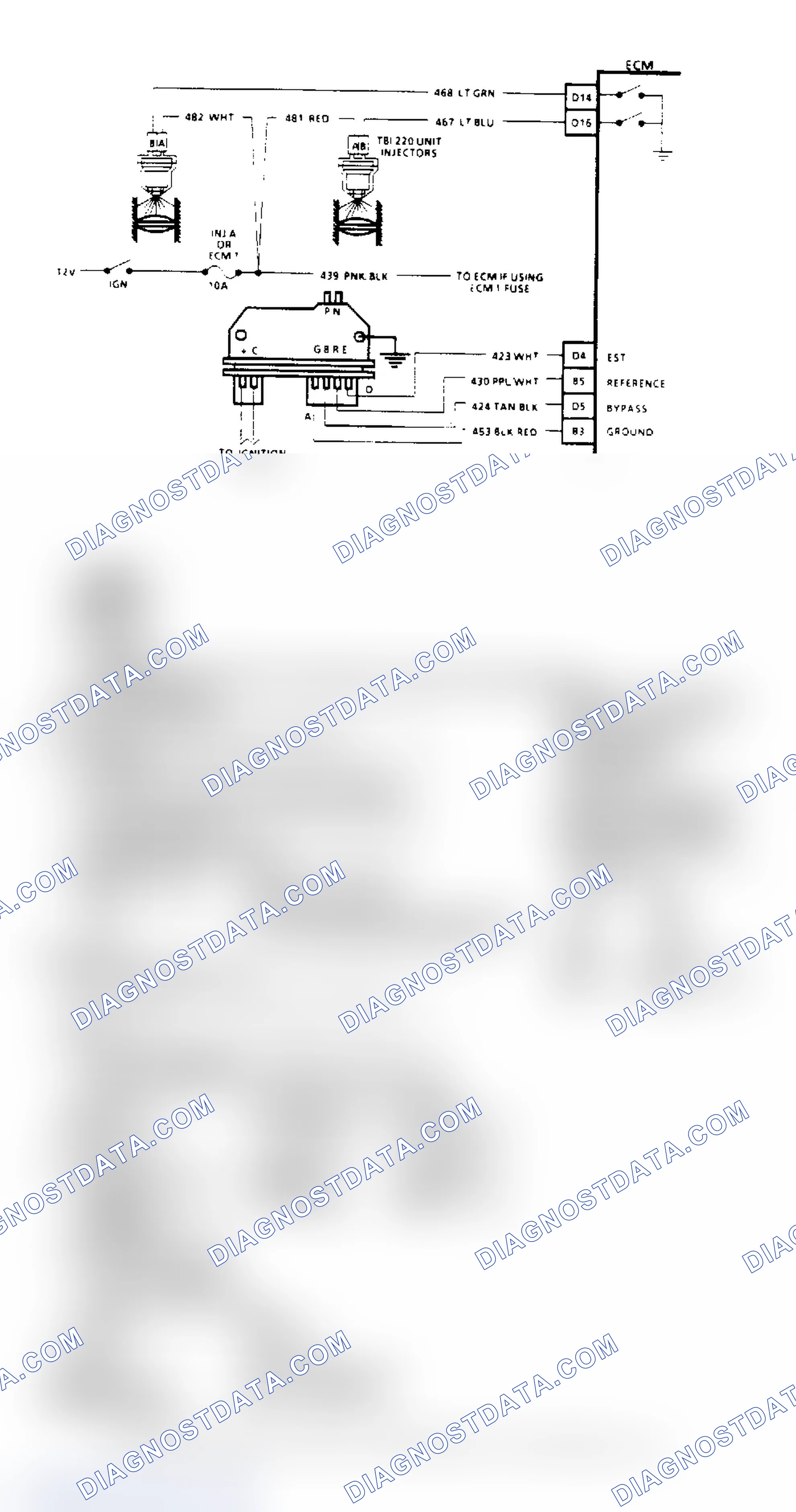 Scheme 29: Chart A4, Injector Circuit Diagnosis (All Other Models)