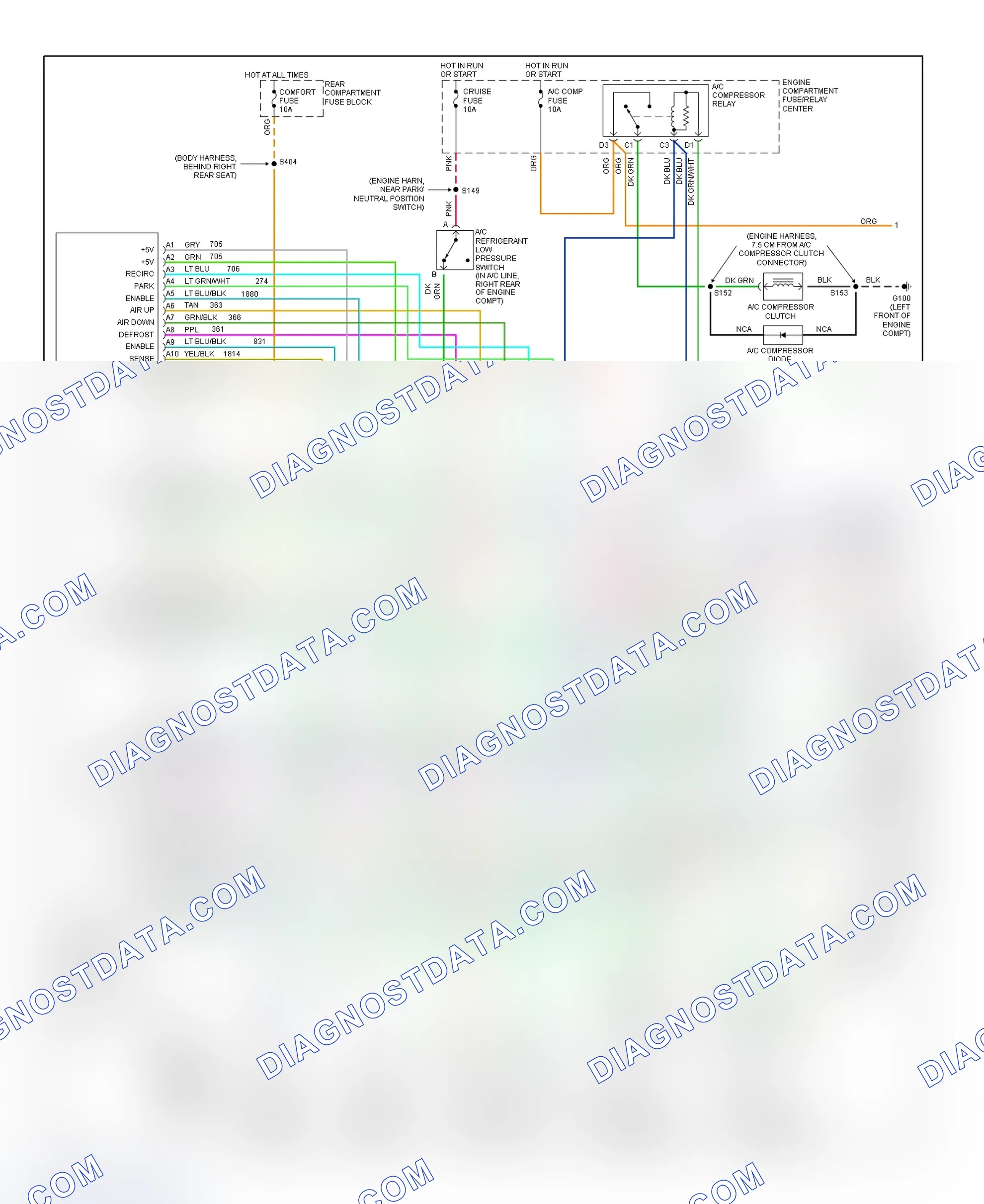 Scheme 17: Automatic A/C-Heater System Wiring Diagram (DeVille & Eldorado - 1 Of 2)