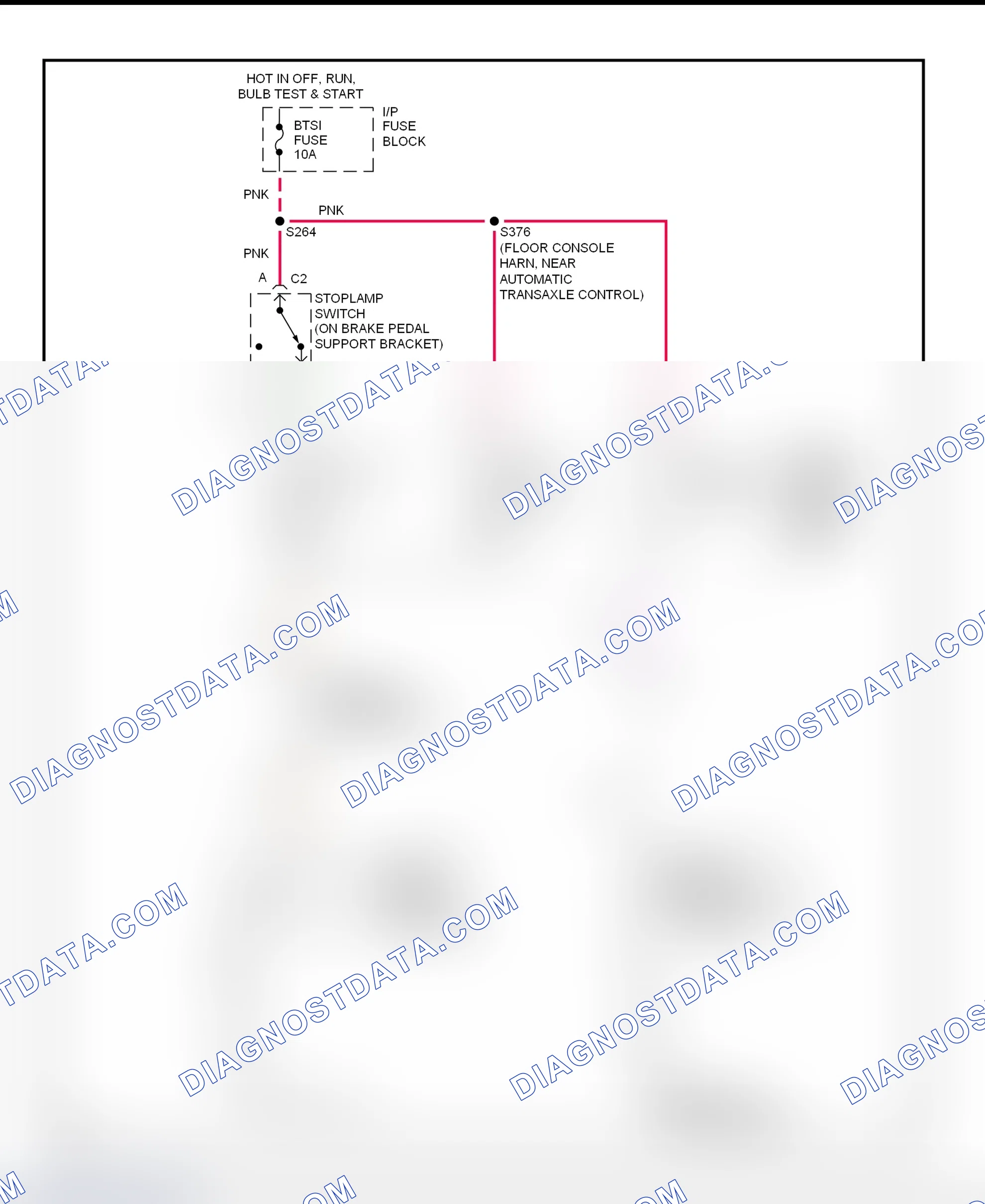 Fig. 40: Shift Interlock System Wiring Diagram (Grand Prix)