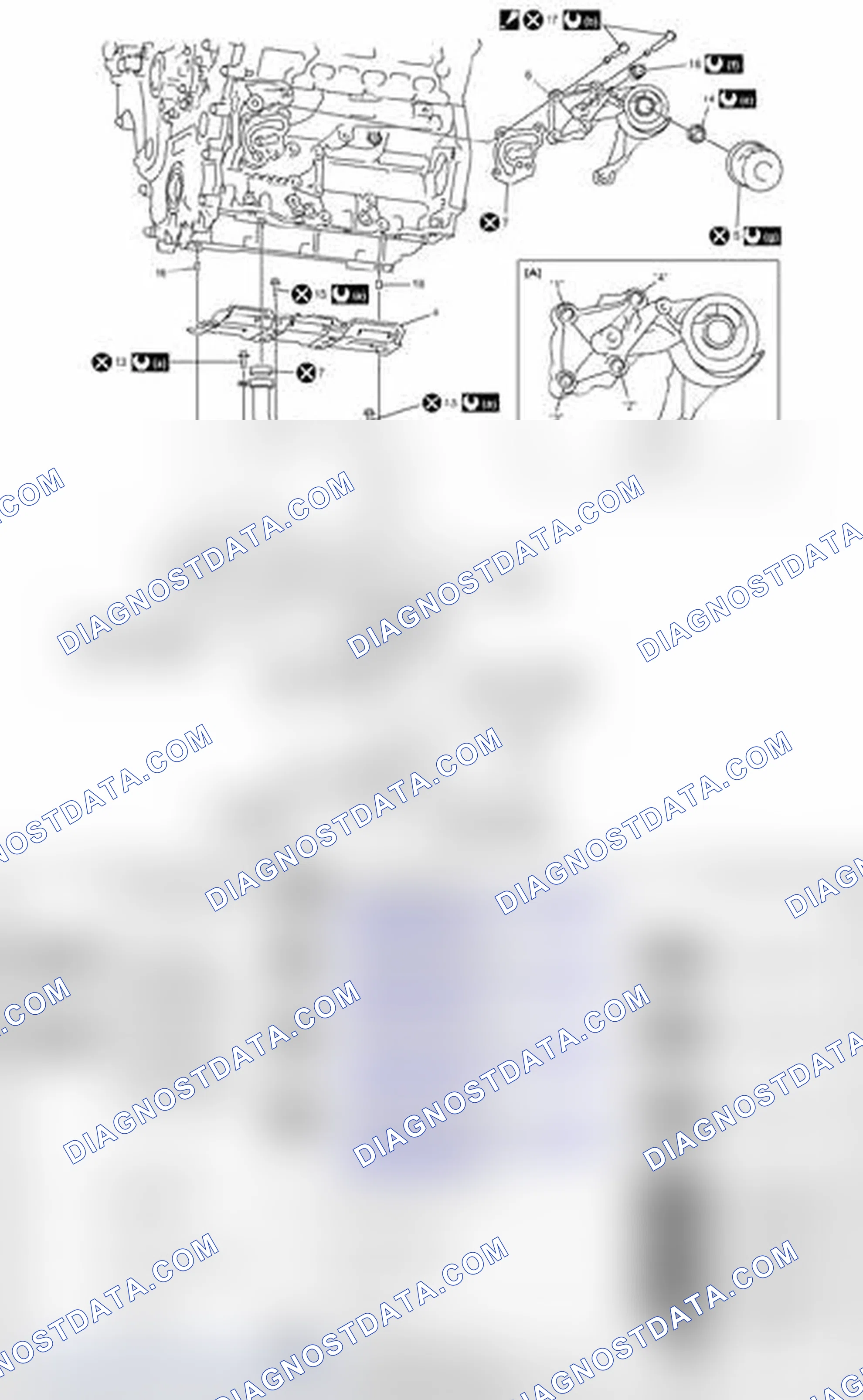 Scheme 72: Oil Pan and Oil Pump Strainer Components
