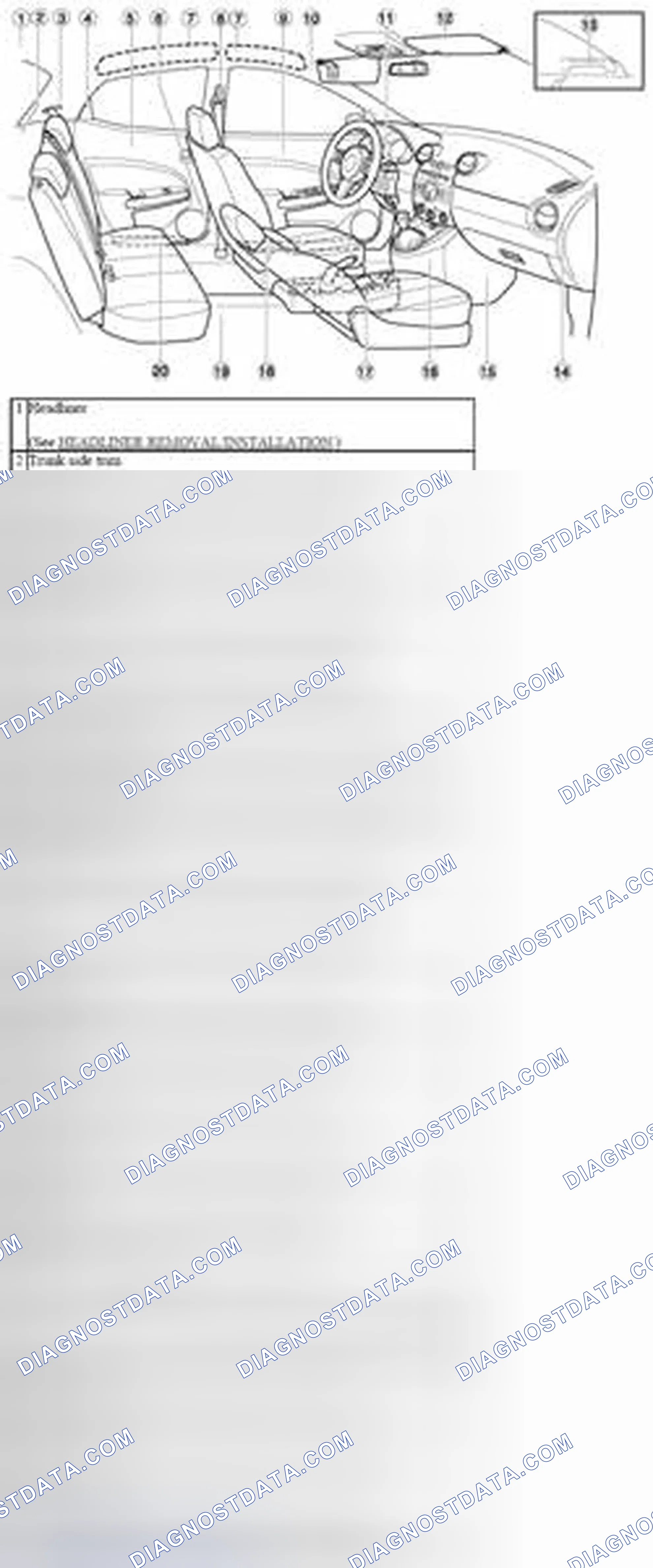 Scheme 35: Identifying Interior Trim Related Components (2 Of 3)