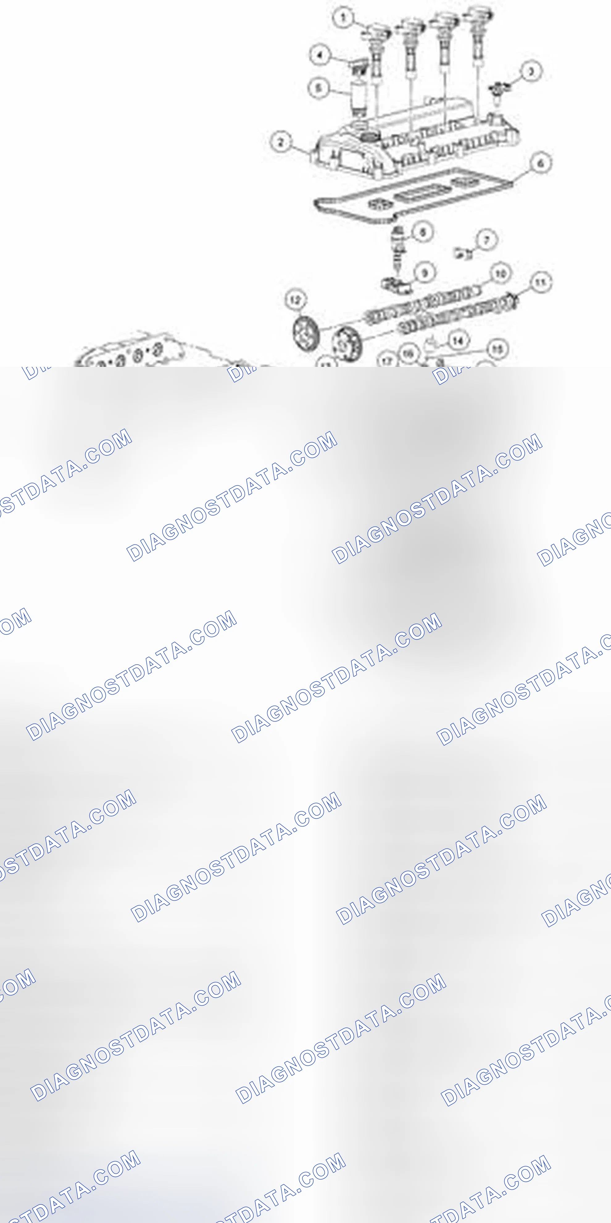 Scheme 866: CYLINDER HEAD - HYBRID EXPLODED VIEW