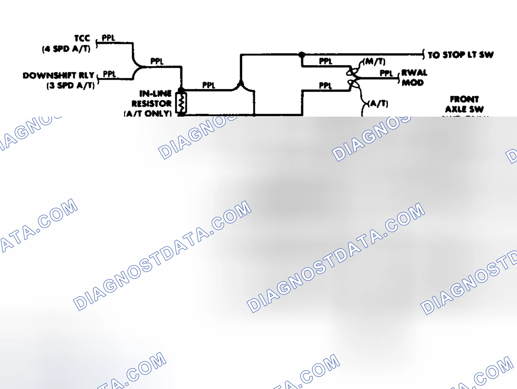 Scheme 2: Transfer Case Circuit (1988)