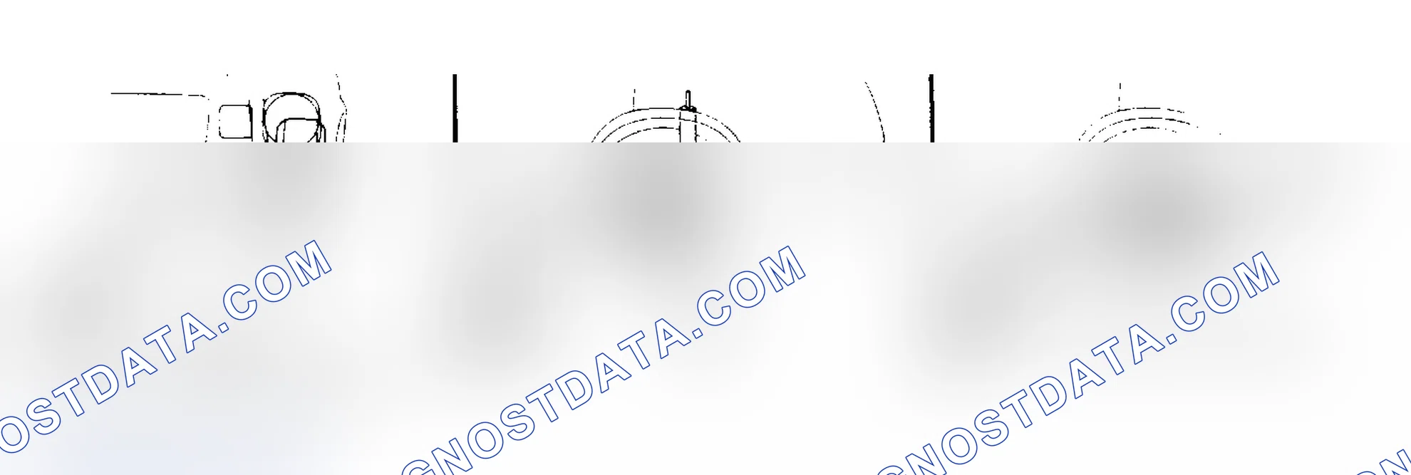 Scheme 2: Ride Height Measurement Points (Except Pickup & Land Cruiser)