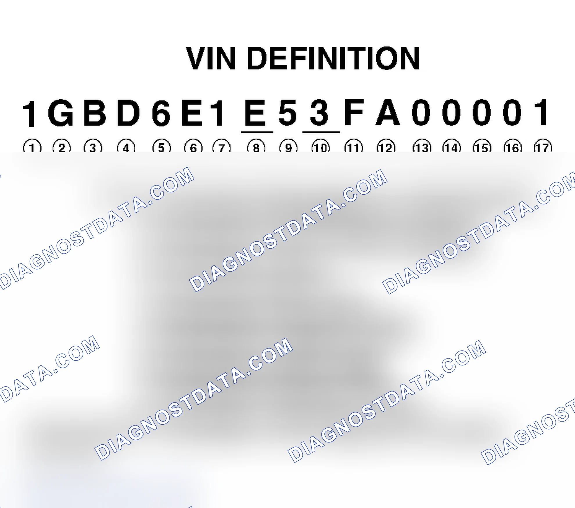 Scheme 1: VEHICLE IDENTIFICATION NUMBER