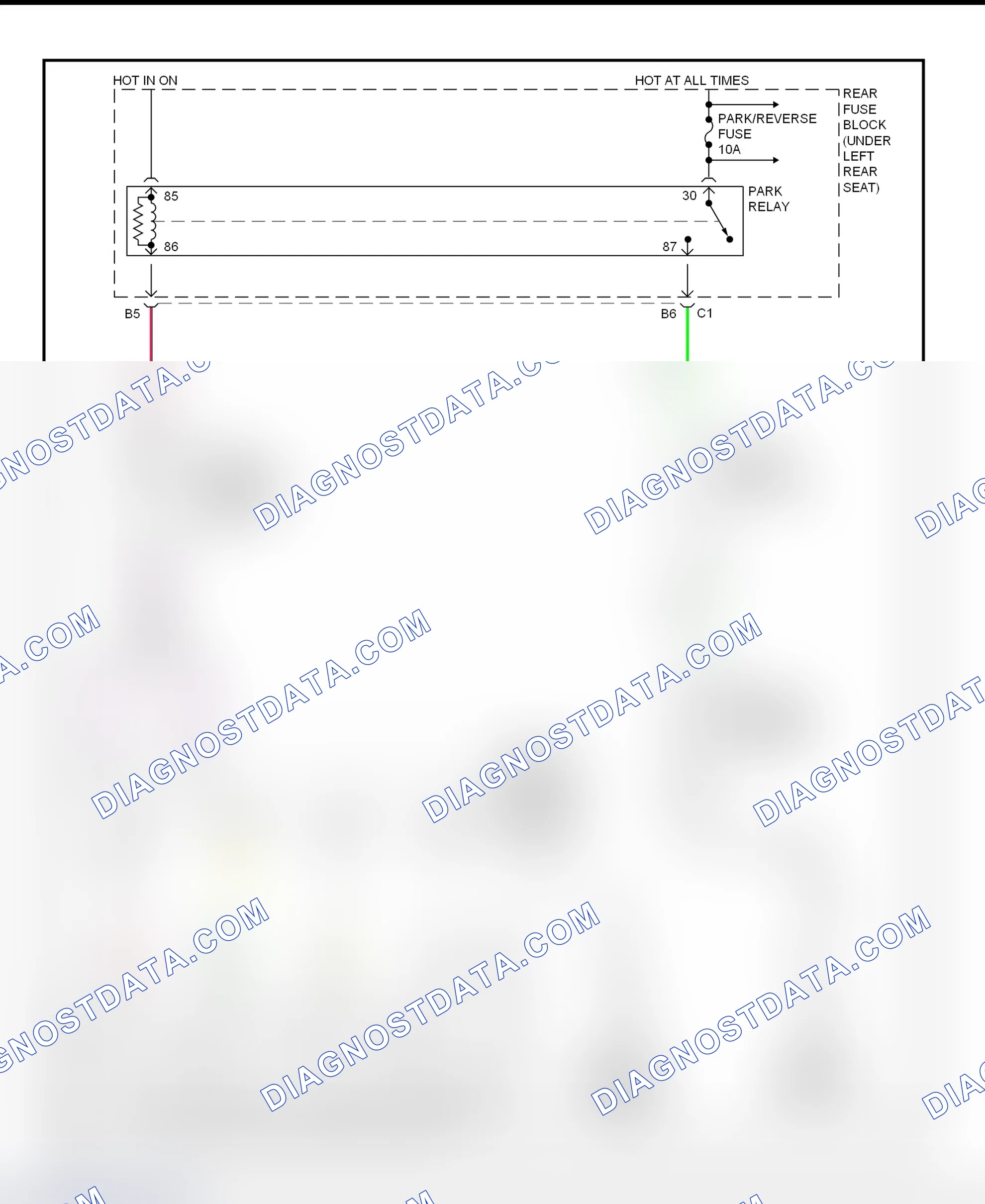 Fig. 37: Shift Interlock System Wiring Diagram (Deville - With Column Shift)