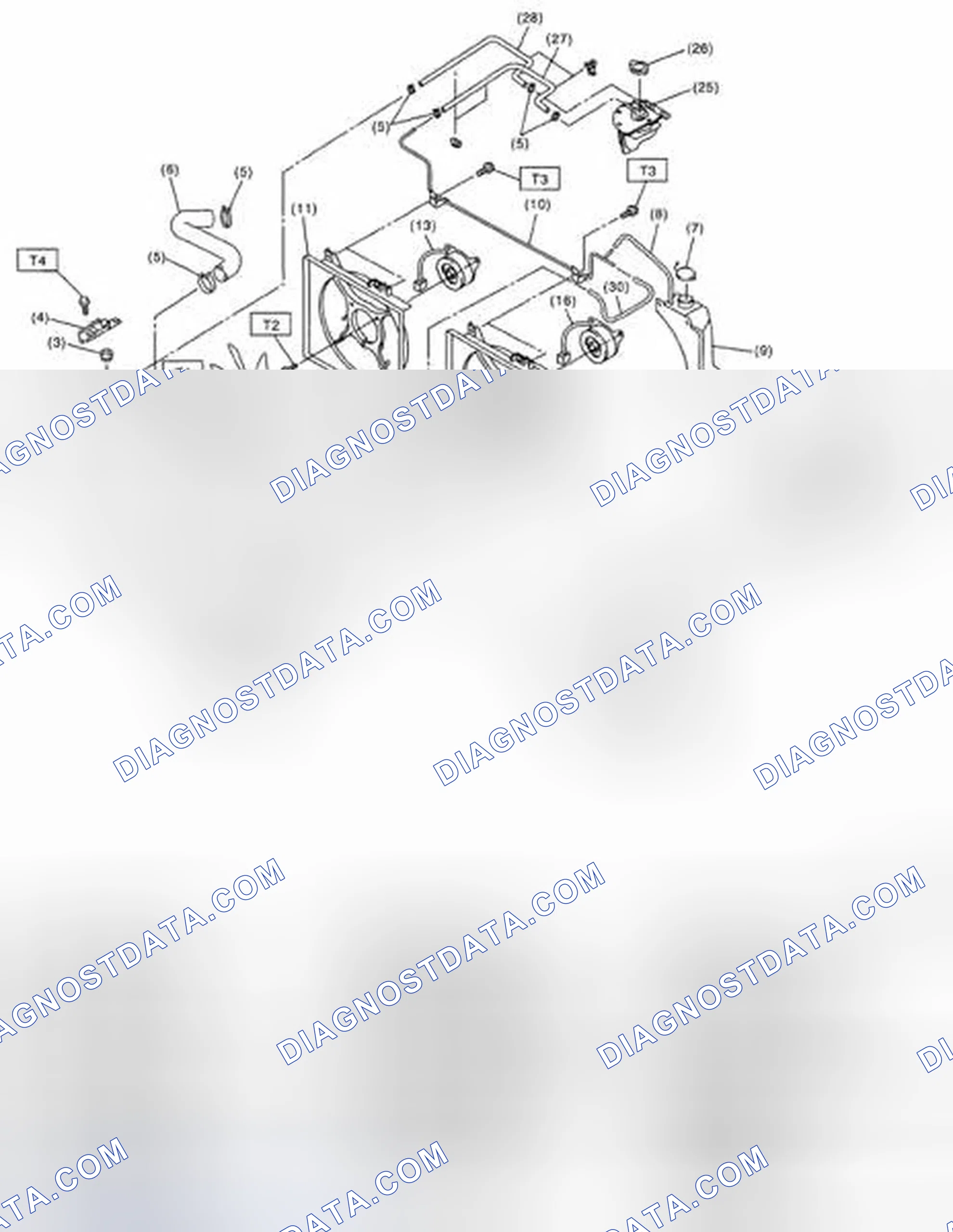 Scheme 56: Identifying Radiator And Radiator Fan Components Location