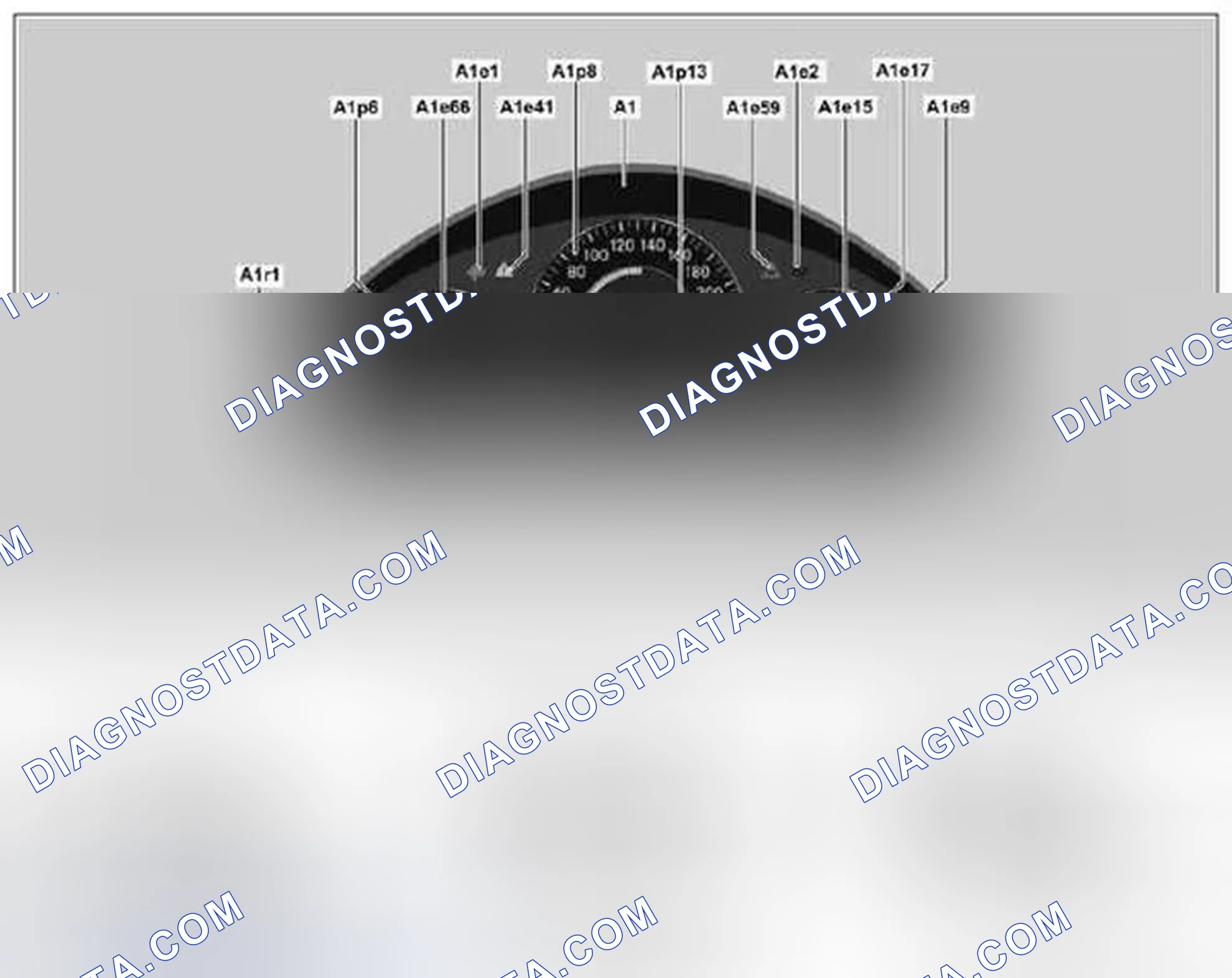 Scheme 48: Instrument cluster, component description - GF54.30-P-6000TM