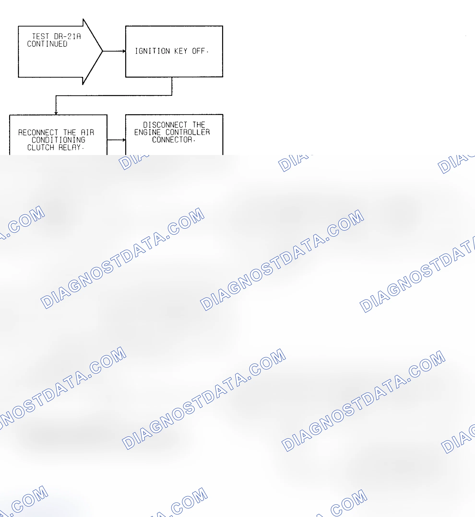 Scheme 100: Test DR-21A (2 of 2) AN Body A/C Clutch Relay Circuit