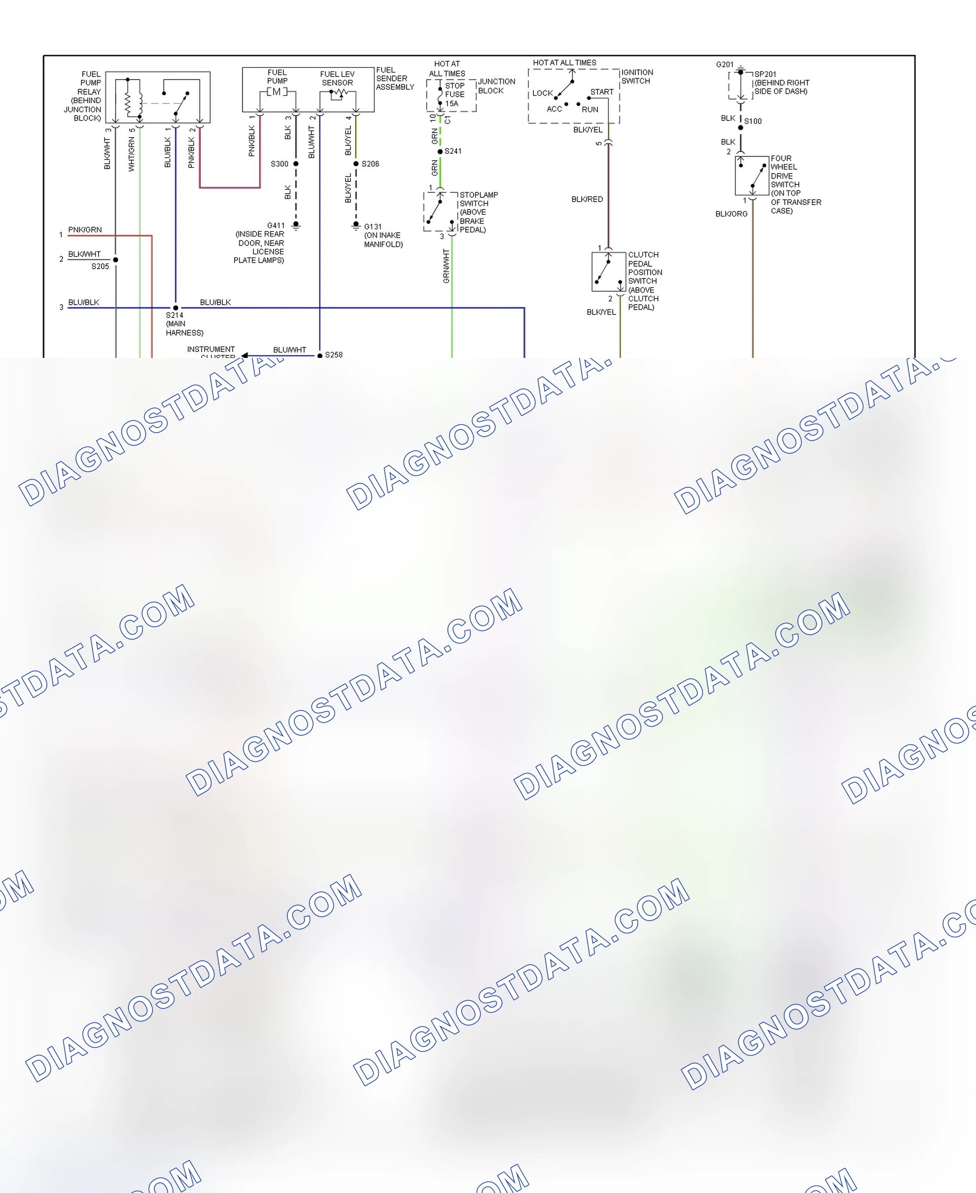 Scheme 189: PCM Wiring Diagram (Tracker - 1.6L - 2 Of 3)