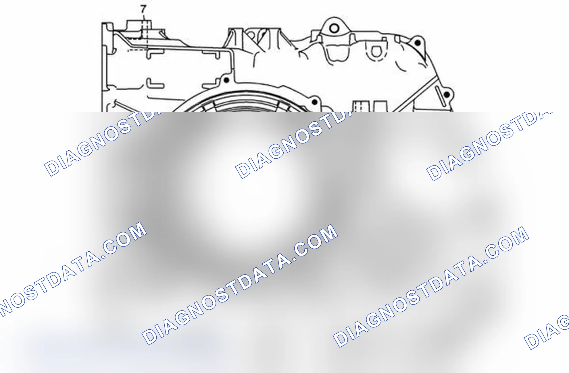 Scheme 59: A/Trans Case Assembly Case Cover Side