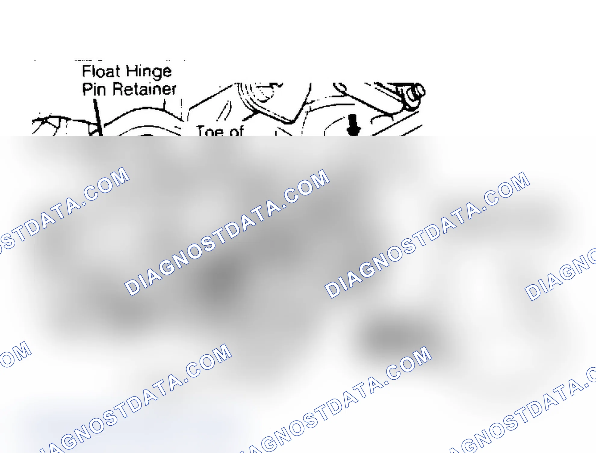Scheme 13: Adjusting Float Level Measure from air horn gasket surface to toe of each float.