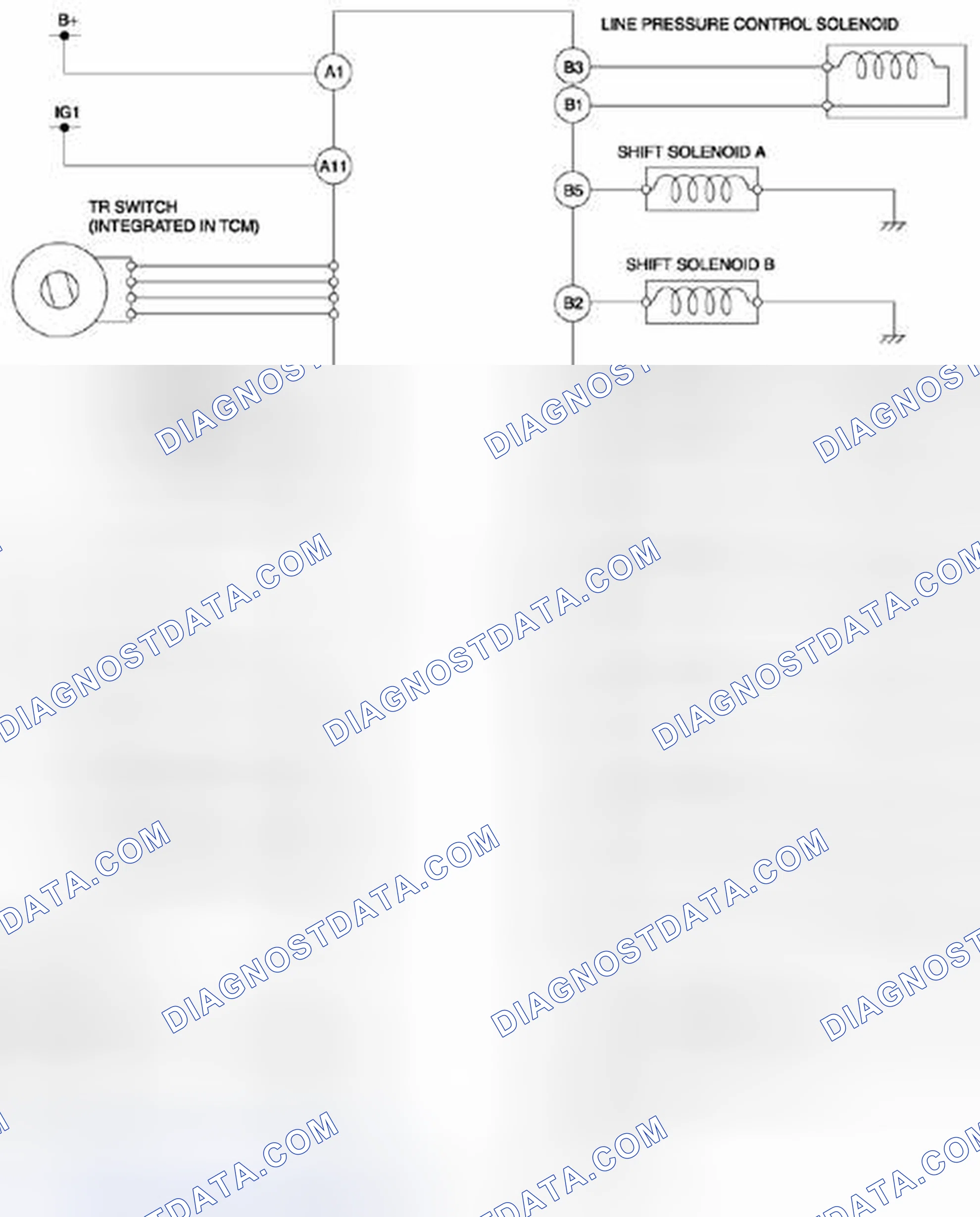 Scheme 1306: Automatic Transaxle Control System Wiring Diagram (AY6A-EL)