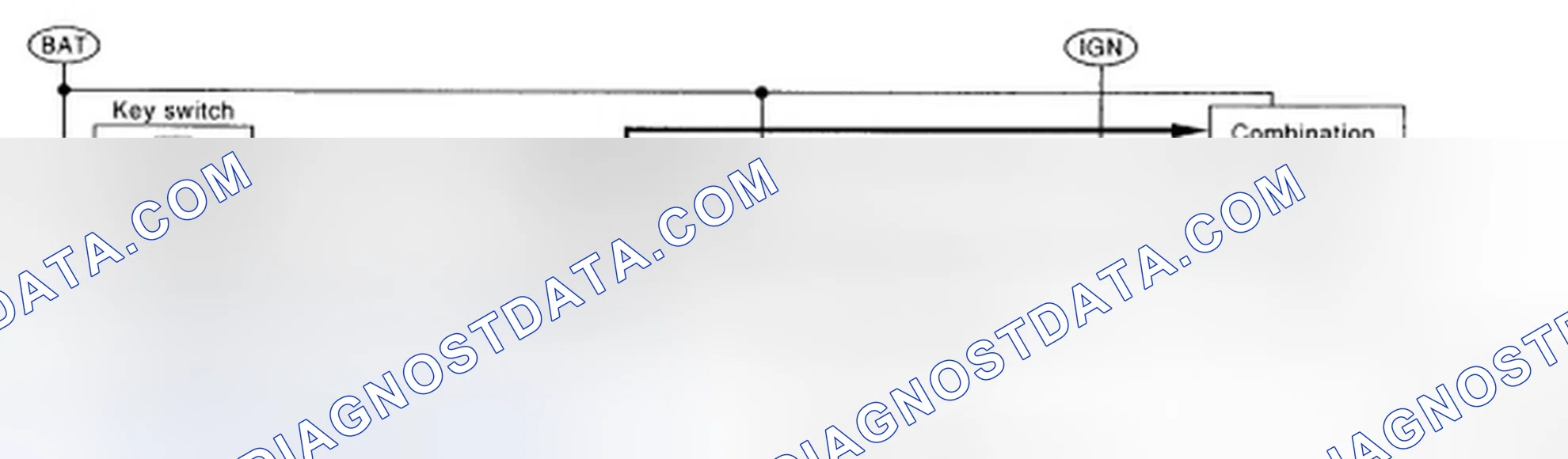 Scheme 40: KEY WARNING CHIME (WITH INTELLIGENT KEY): System Diagram