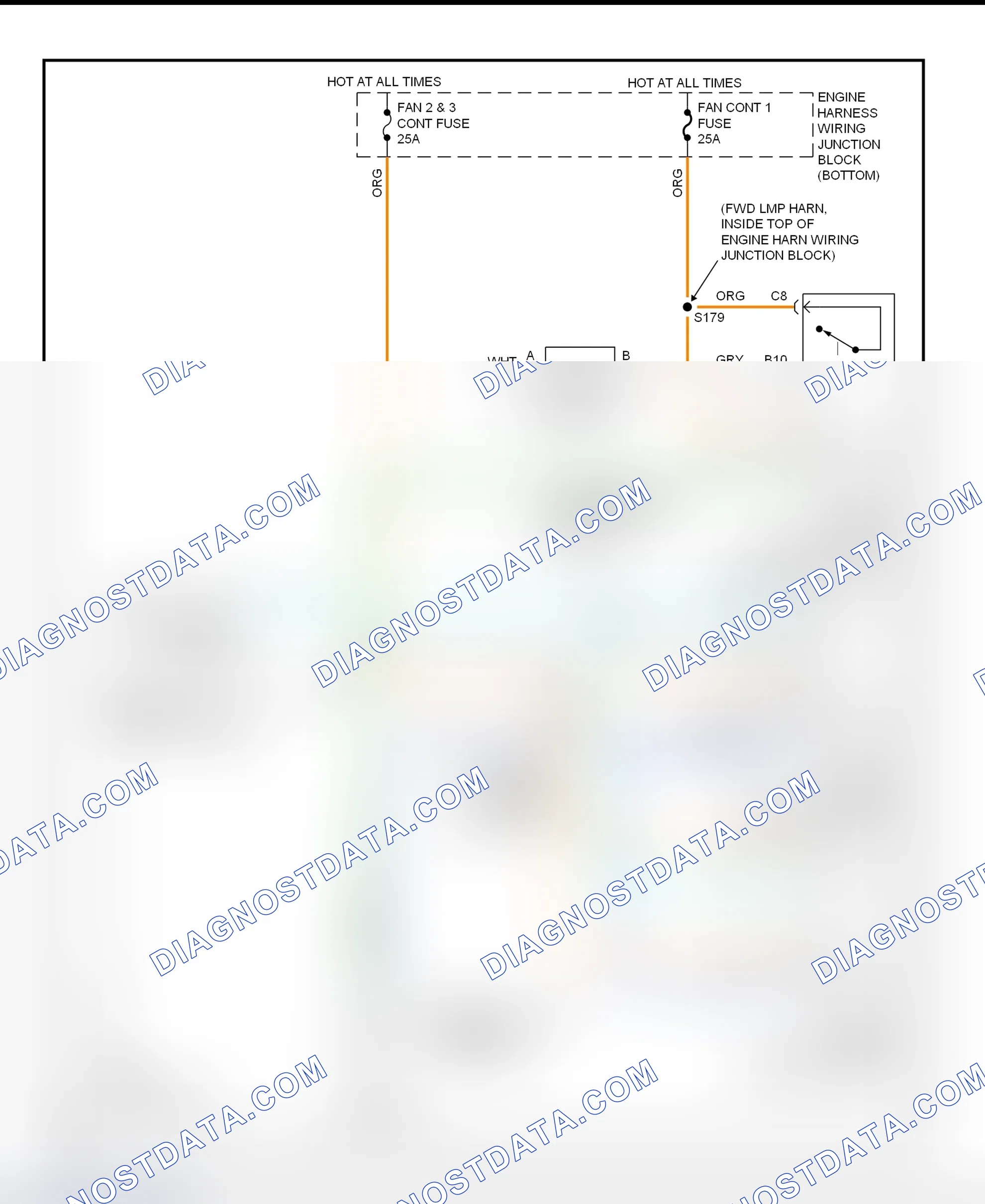 Scheme 11: Electric Cooling Fans Wiring Diagram (Impala & Monte Carlo)