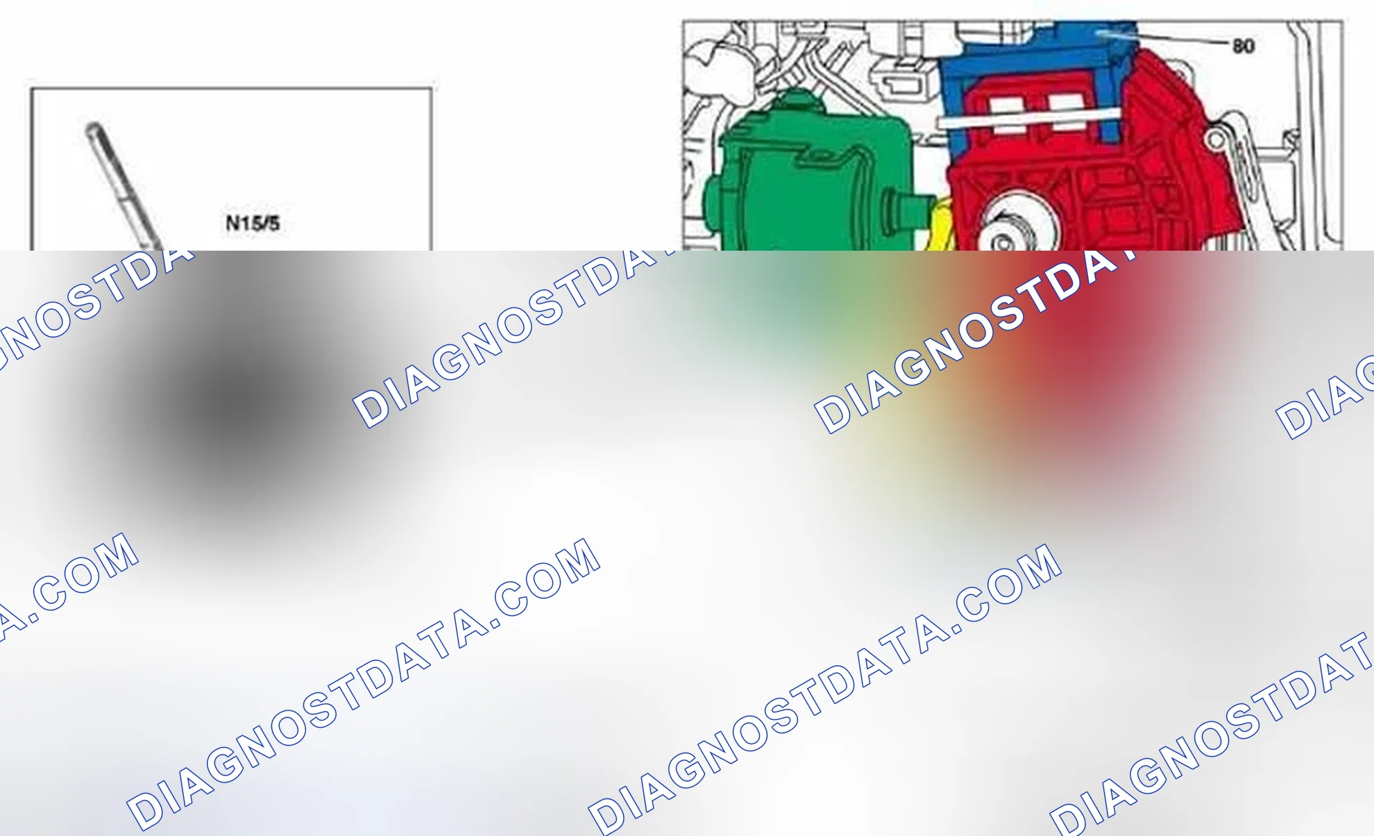 Fig. 206: Identifying R/P Lock Location - Transmission 722.9 In Model 171.4, 203, 209, 211, 219