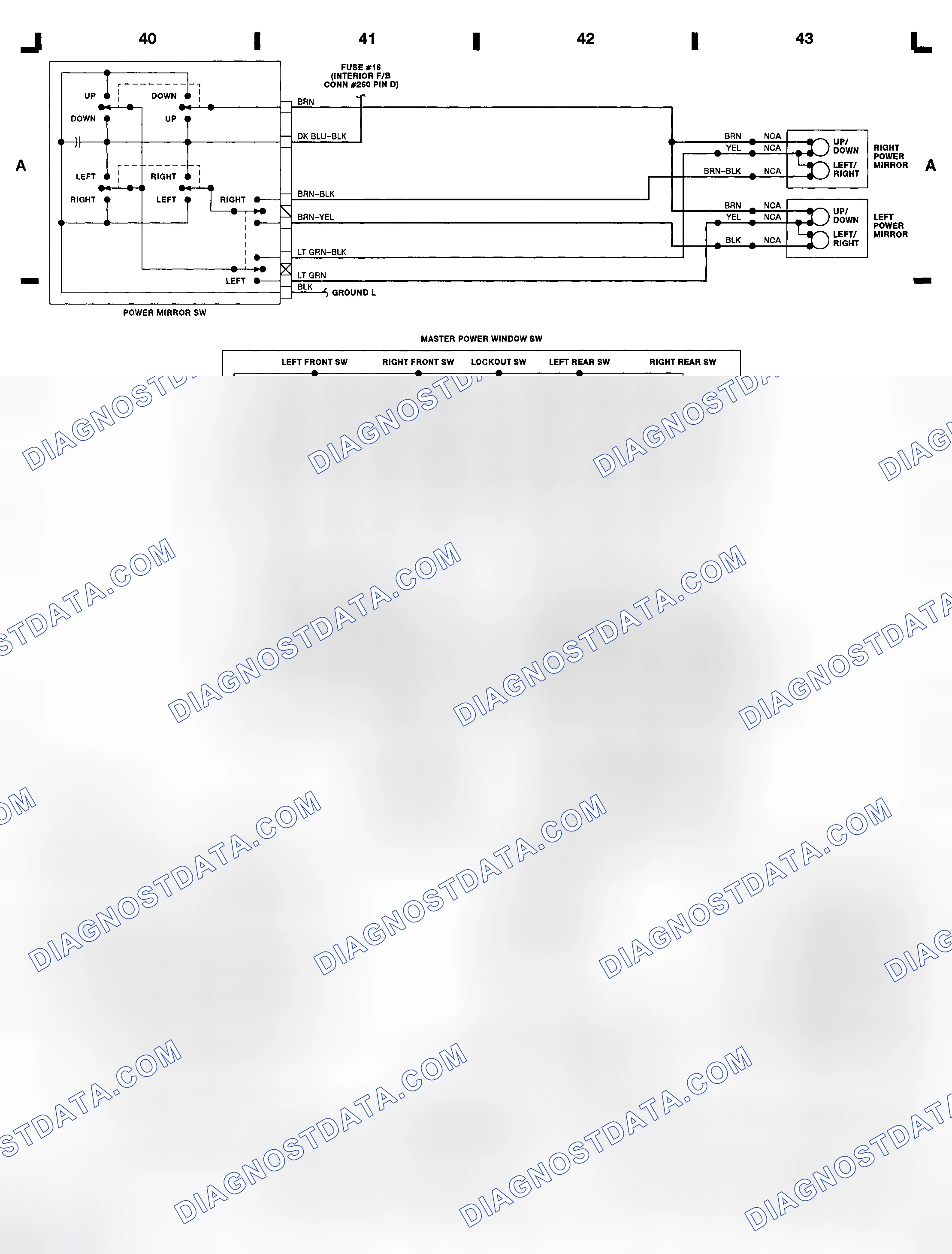 Scheme 6: Power Mirror Switch - Escort & Trace (Grid A 40-43)