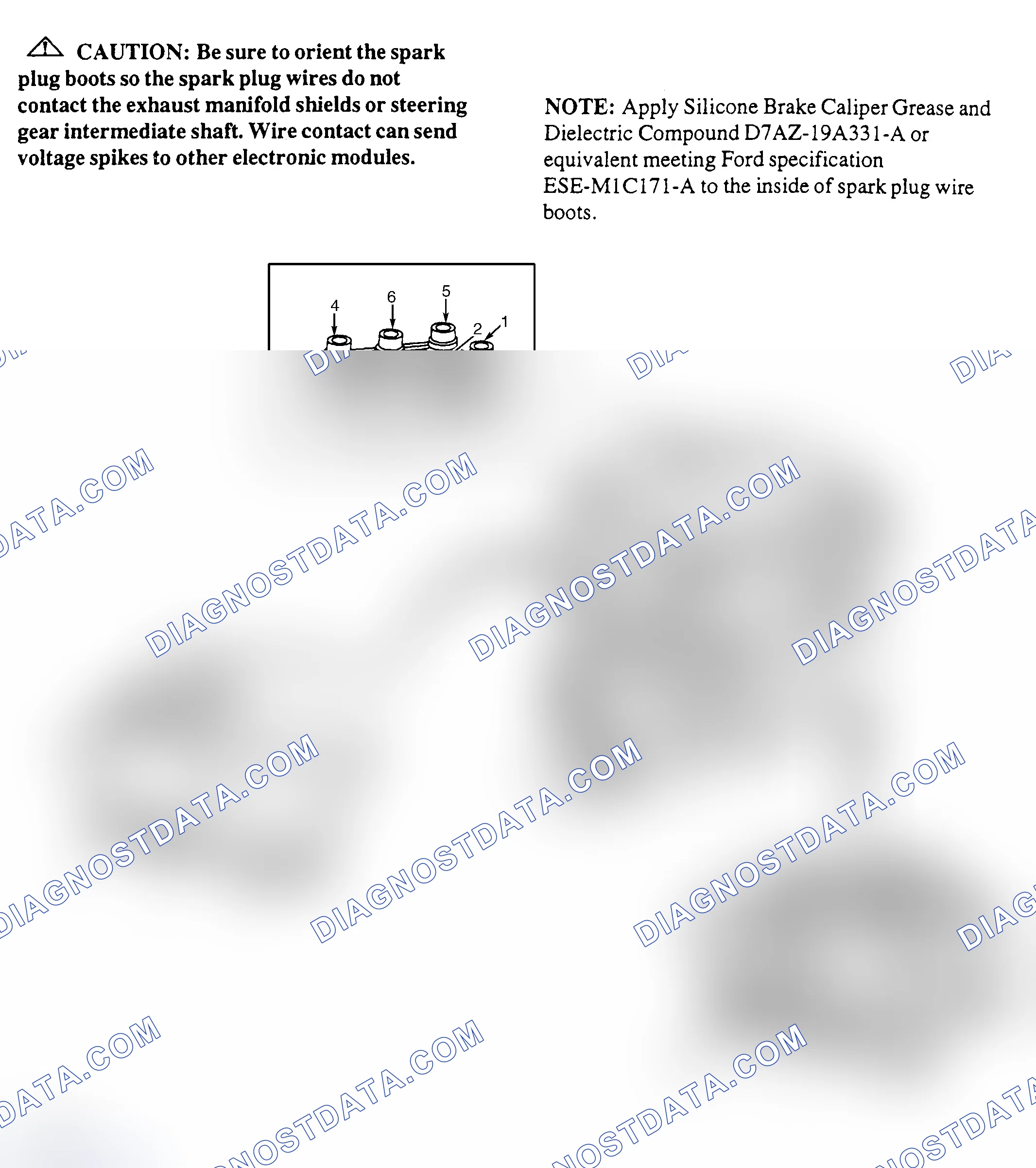 Scheme 12: Spark Plug Wire Routing (4.0L - Ranger)