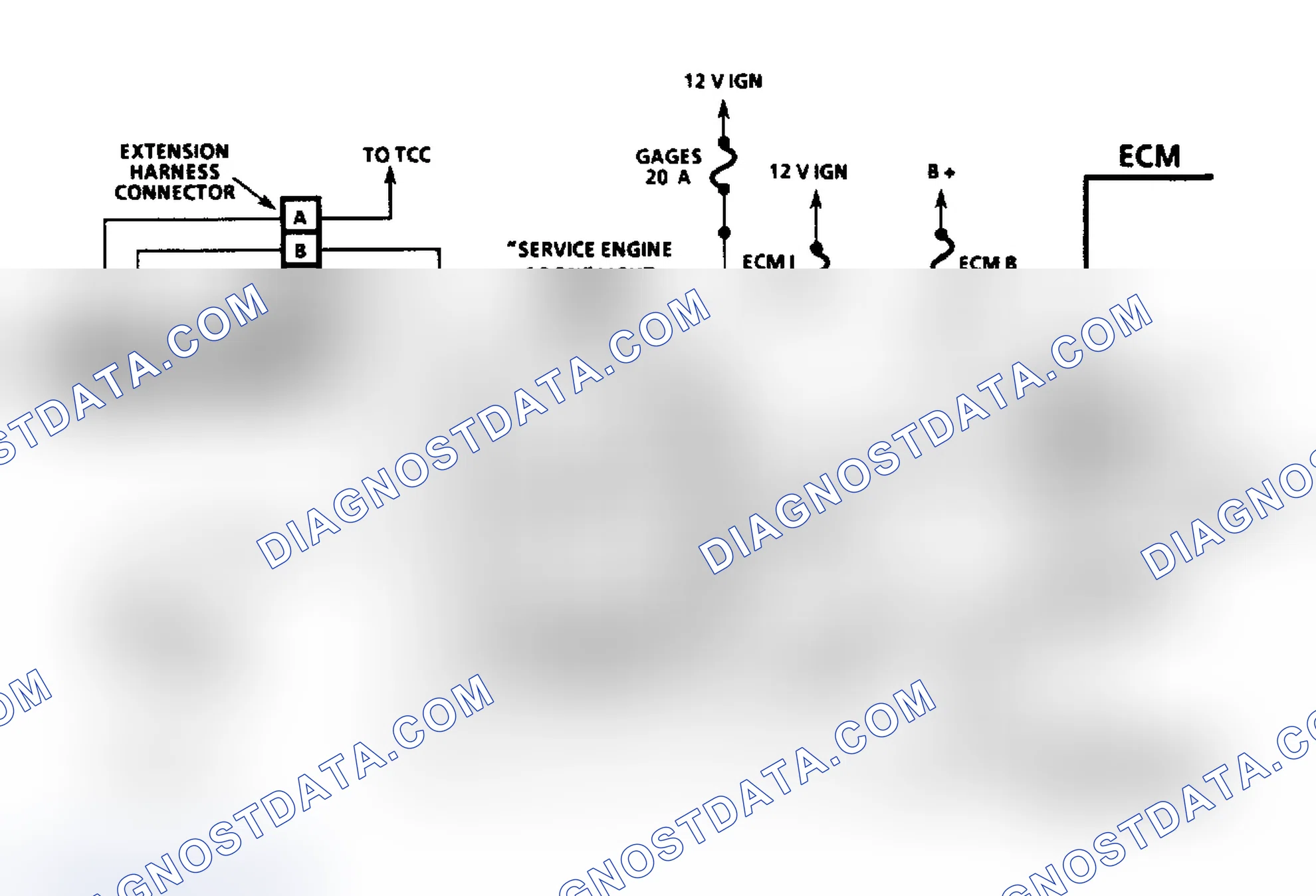Scheme 16: Diesel Fuel Injection Diagnostic Circuit Schematic (Commercial Van & Van)