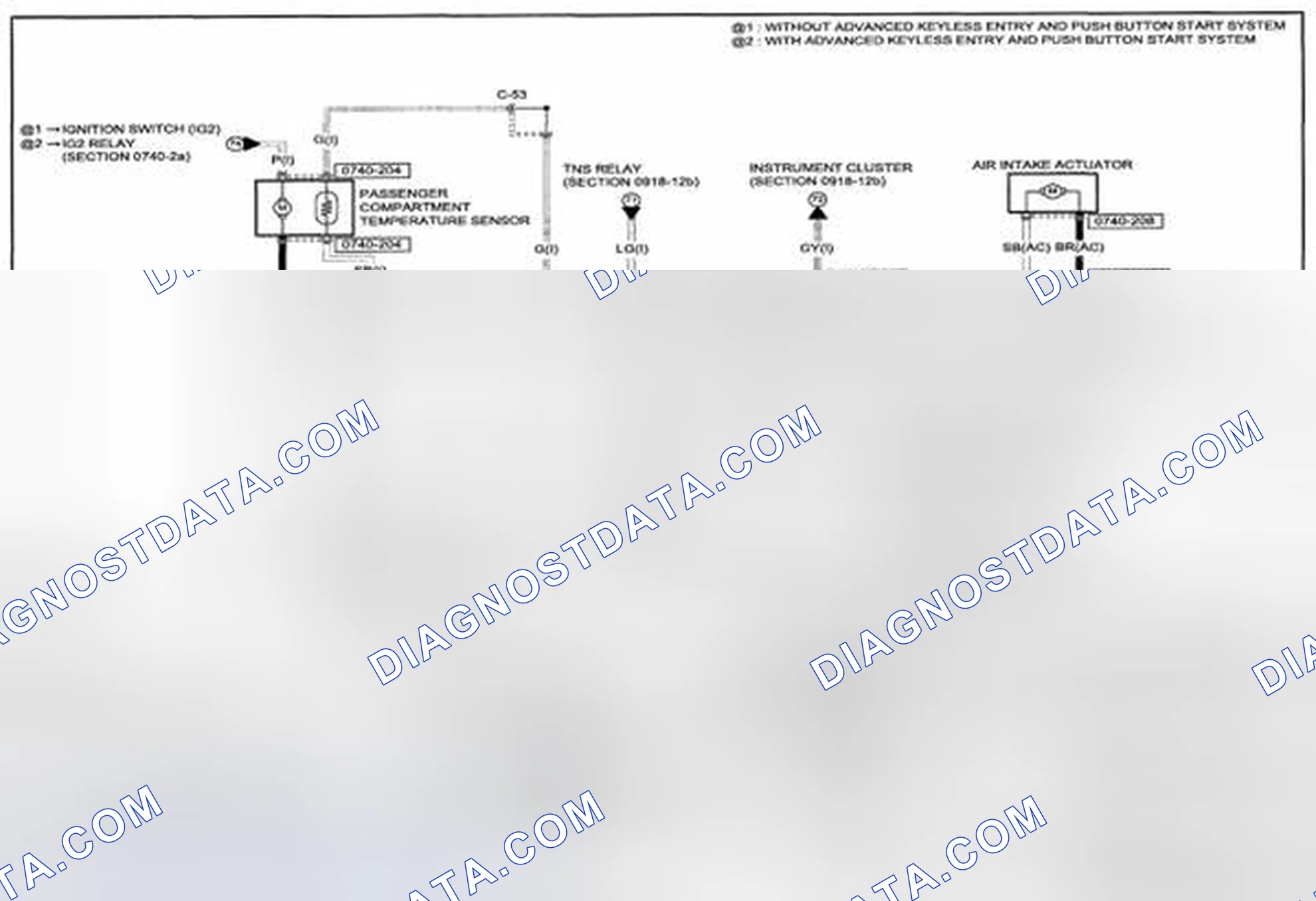 Scheme 212: Heater And Air Conditioner System (Auto A/C) Wiring Diagram - 0740-2b (1 Of 2)