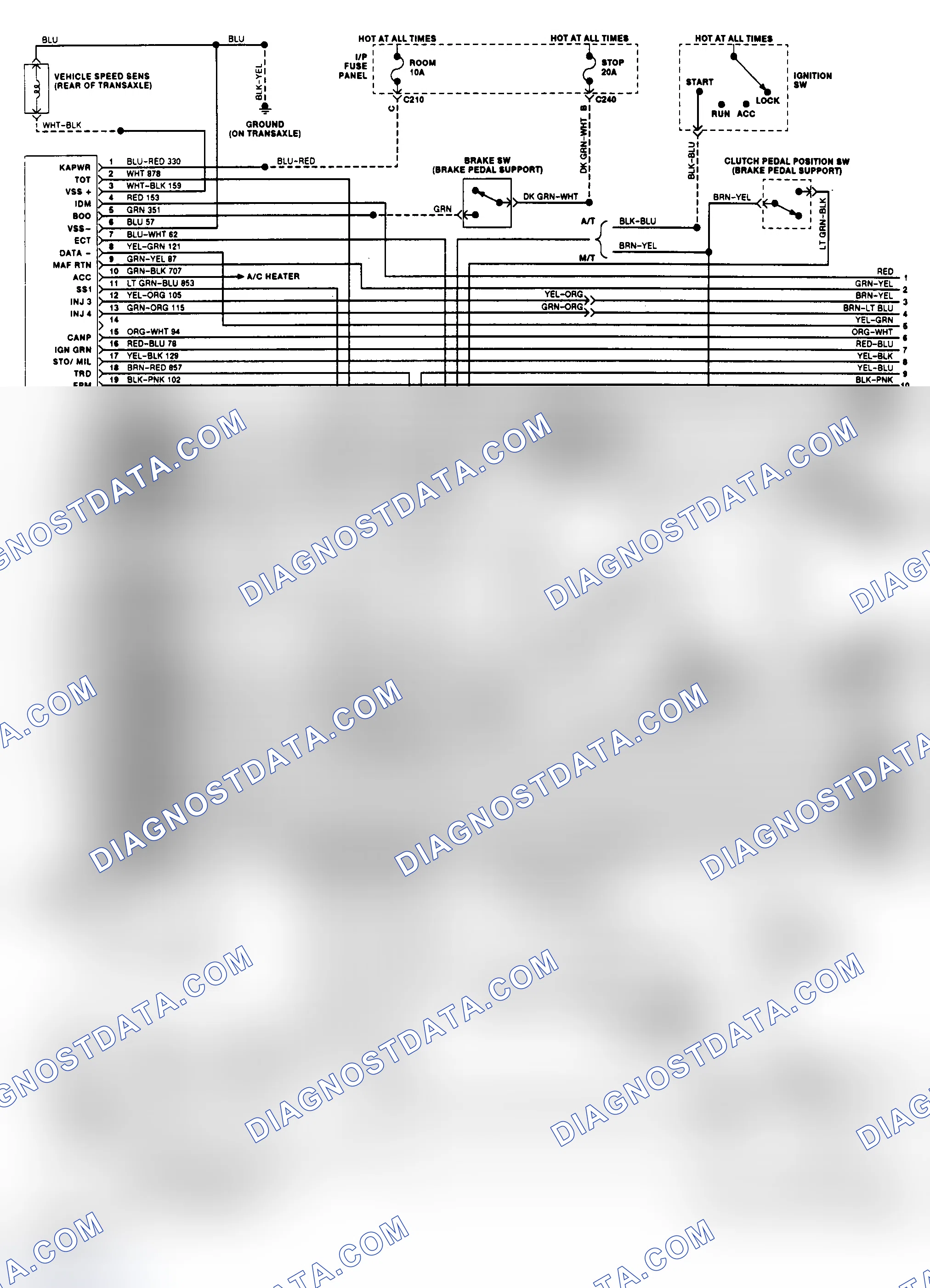 Scheme 162: EEC-IV Wiring Diagram (1.9L - 1 of 2)
