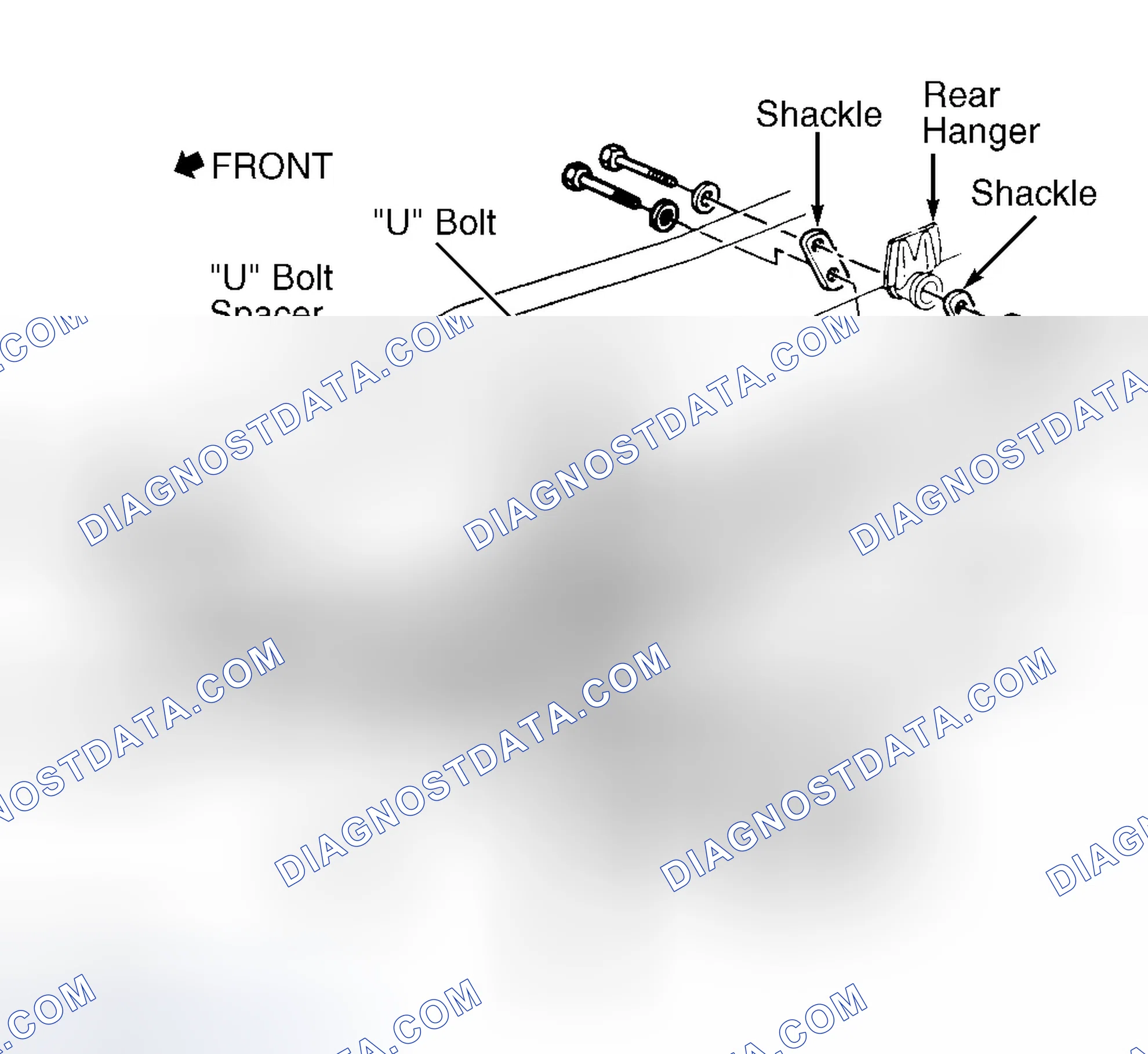 Scheme 18: Removing & Installing Leaf Spring (Commercial Van - C35 Pickup Similar)