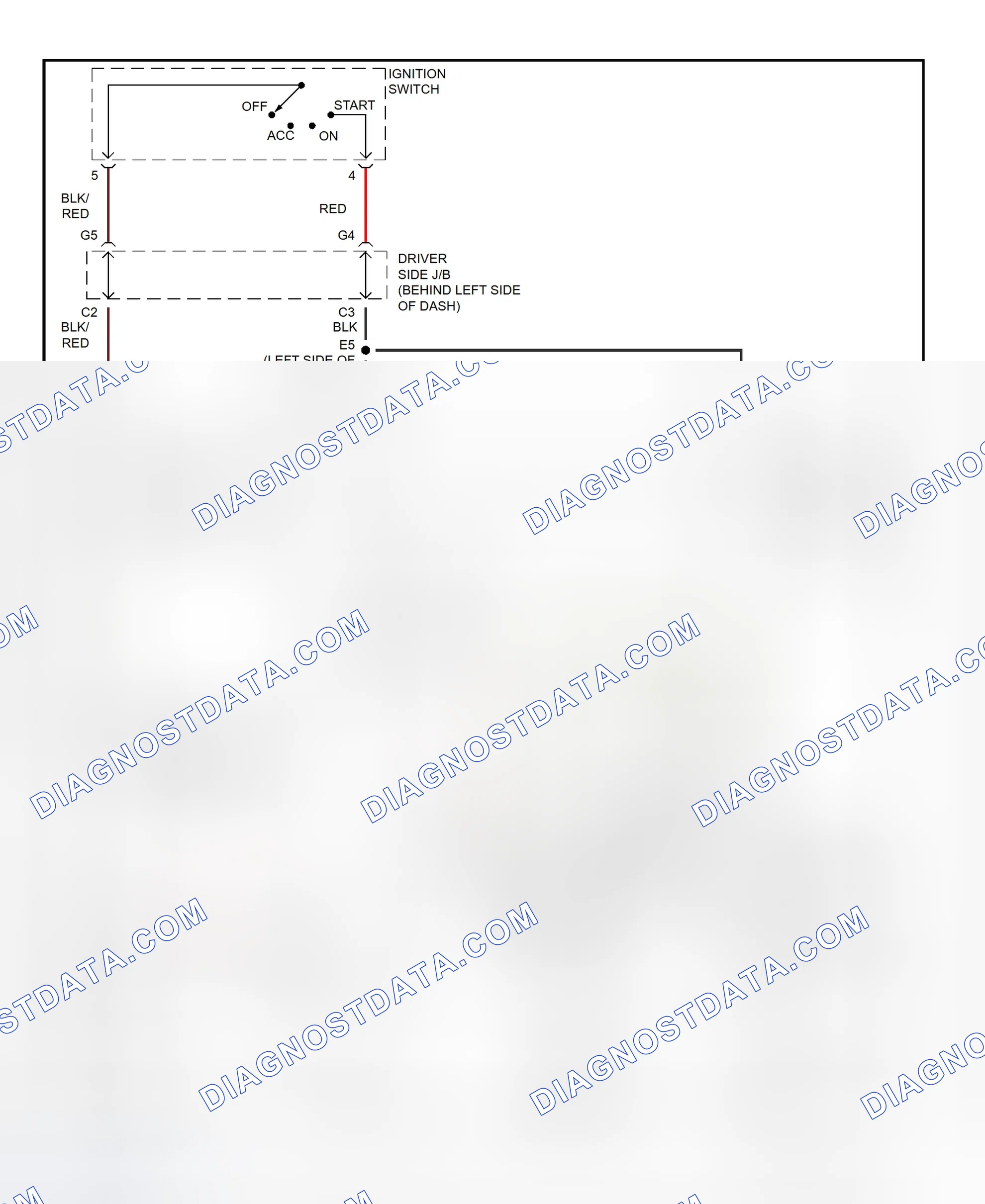 Fig. 30: Starting System Wiring Diagram (RAV4)