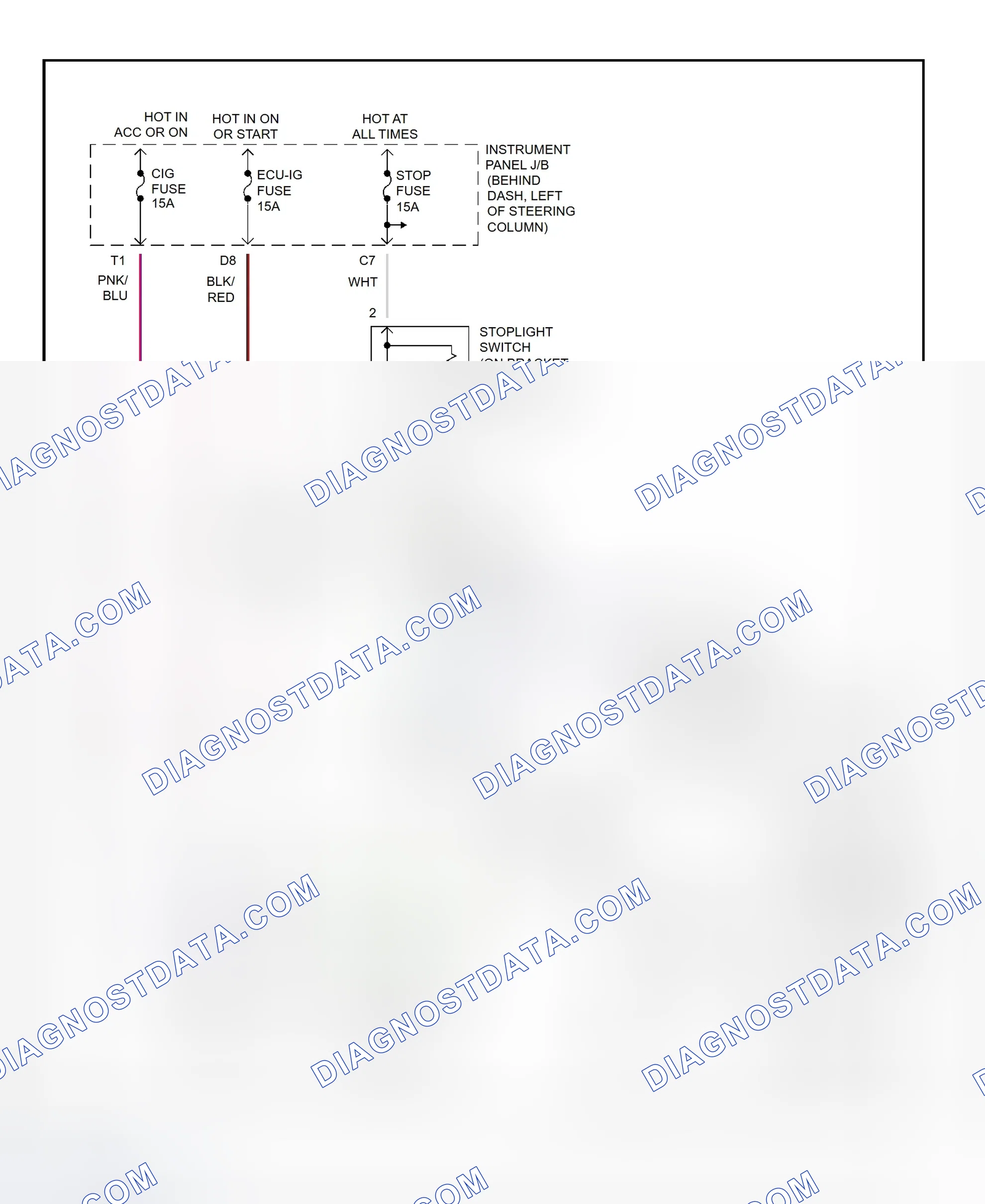 Scheme 364: Shift Interlock System Wiring Diagram (2002 - Toyota Camry Solara)