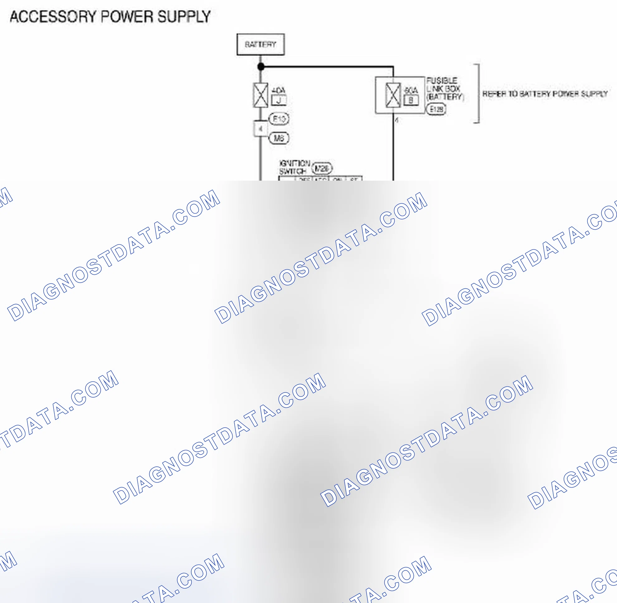 Scheme 54: Accessory Power Supply: Wiring Diagram