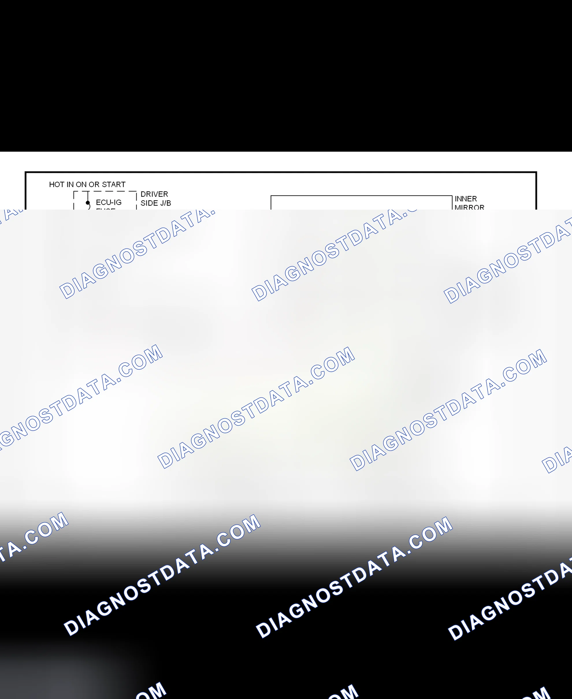 Scheme 5: Power Mirror System Wiring Diagram (GS300 & GS400 - Automatic Day/Night Mirrors)