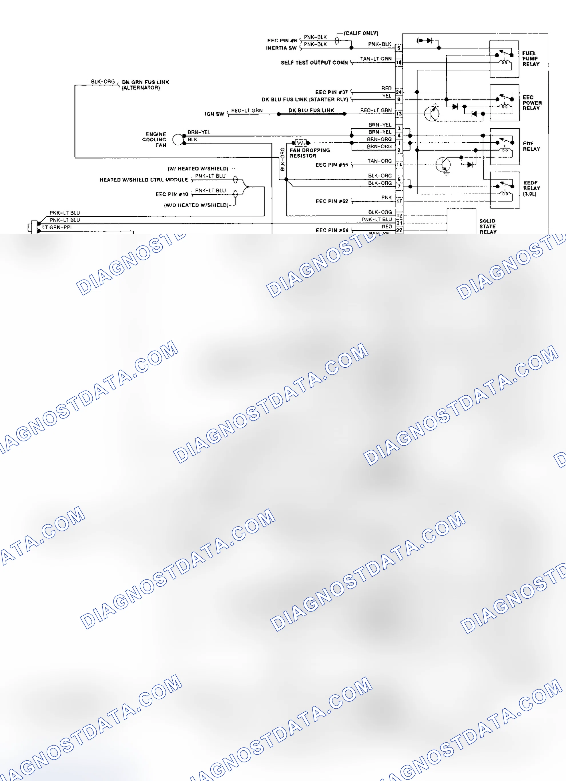 Scheme 9: 1990 Sable & Taurus EATC Wiring Diagram (2 of 2)