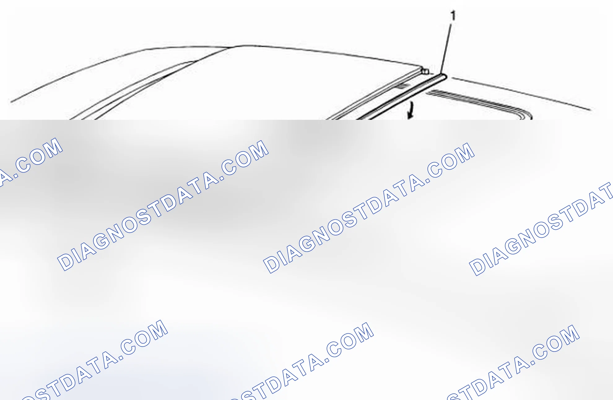Scheme 15: Sunroof Window Front Seal Replacement - Front Window Rear