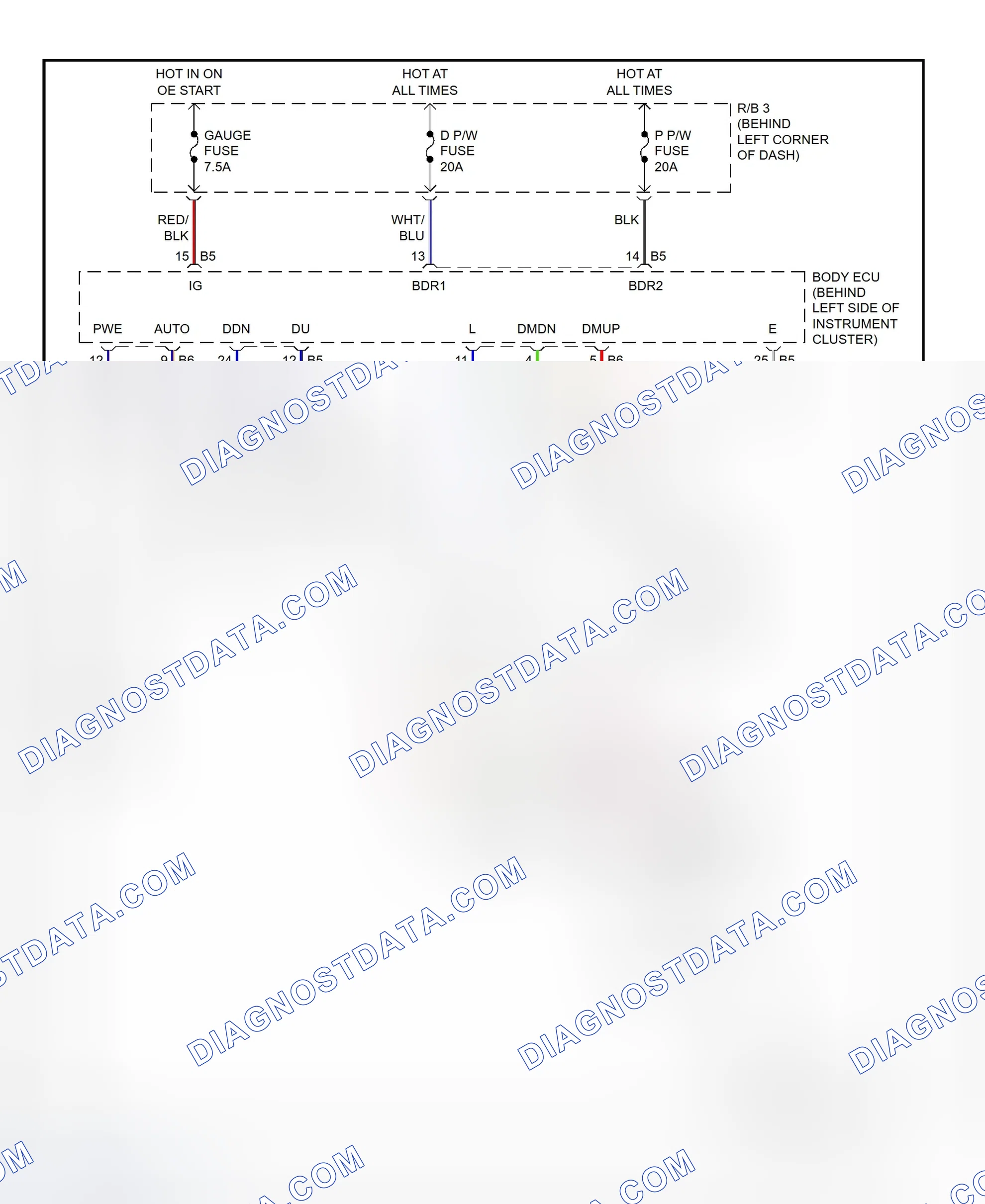 Scheme 26: Power Window System Wiring Diagram (MR2)