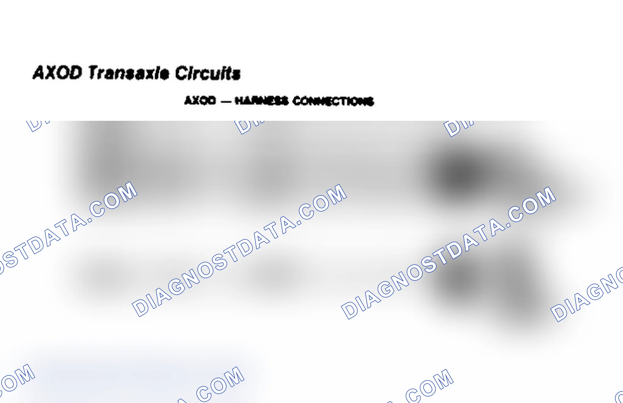 Scheme 45: AXOD Transaxle Circuits