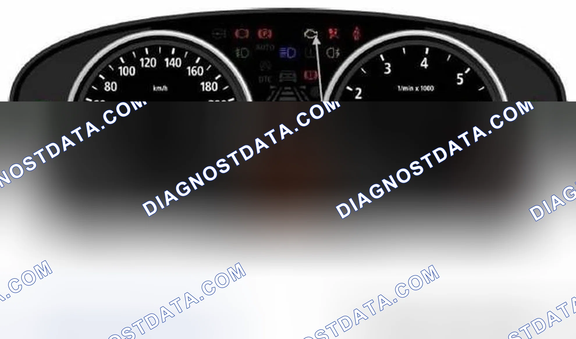 Scheme 12: 1.19 Drawing and Location of the Malfunction Indicator Light for model X5 3.0