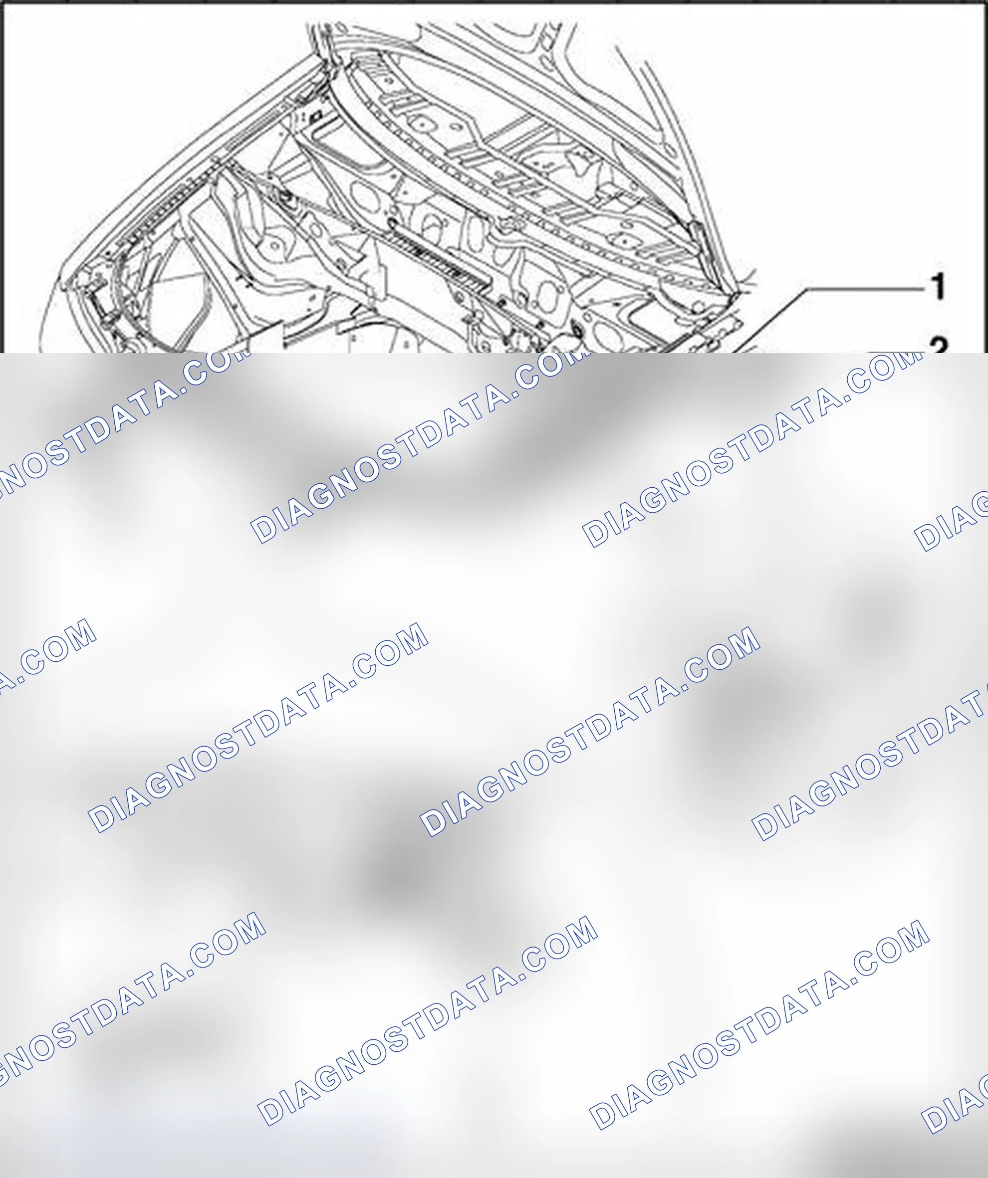 Scheme 30: Hood lock cable, removing and installing