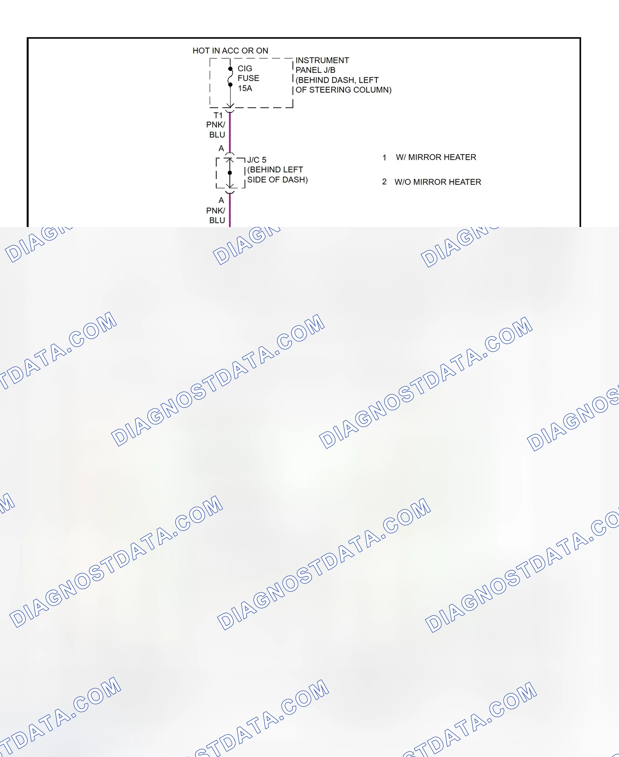 Scheme 28: Power Mirror System Wiring Diagram (Camry 2.2L CNG)