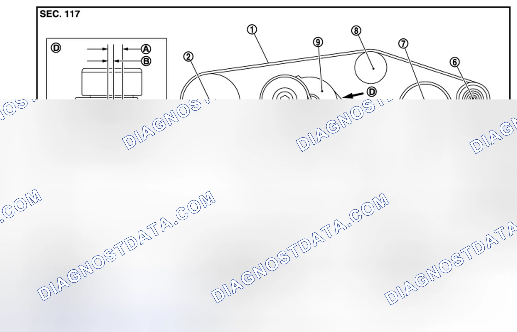 Scheme 44: DRIVE BELTS: Exploded View