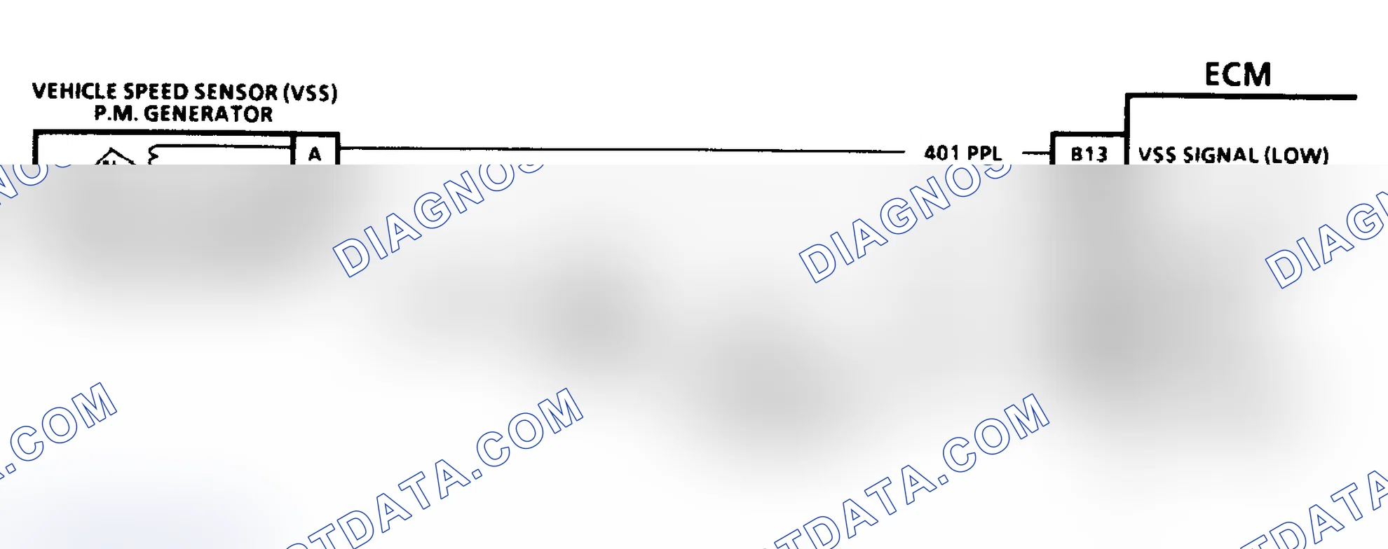 Scheme 124: CODE 24, VEHICLE SPEED SENSOR (VSS) 2.2L J BODY (1991)