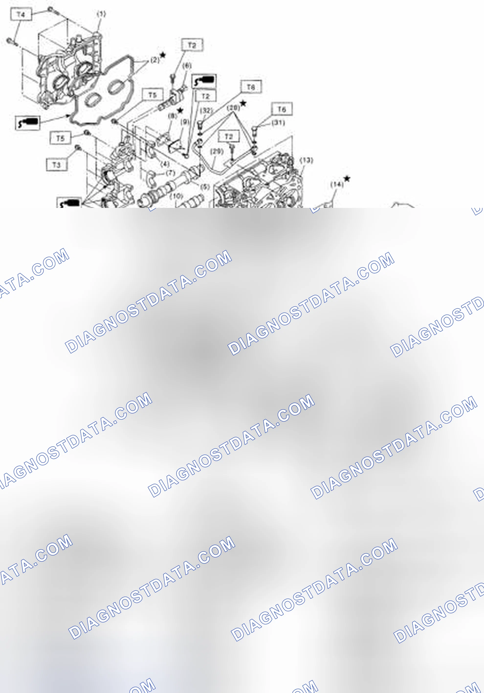 Scheme 276: Identifying Cylinder Head And Camshaft Components With Torque Specification