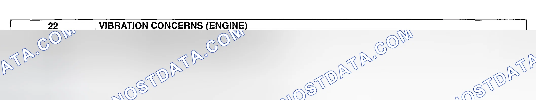 Scheme 496: NO. 22 VIBRATION CONCERNS (ENGINE)