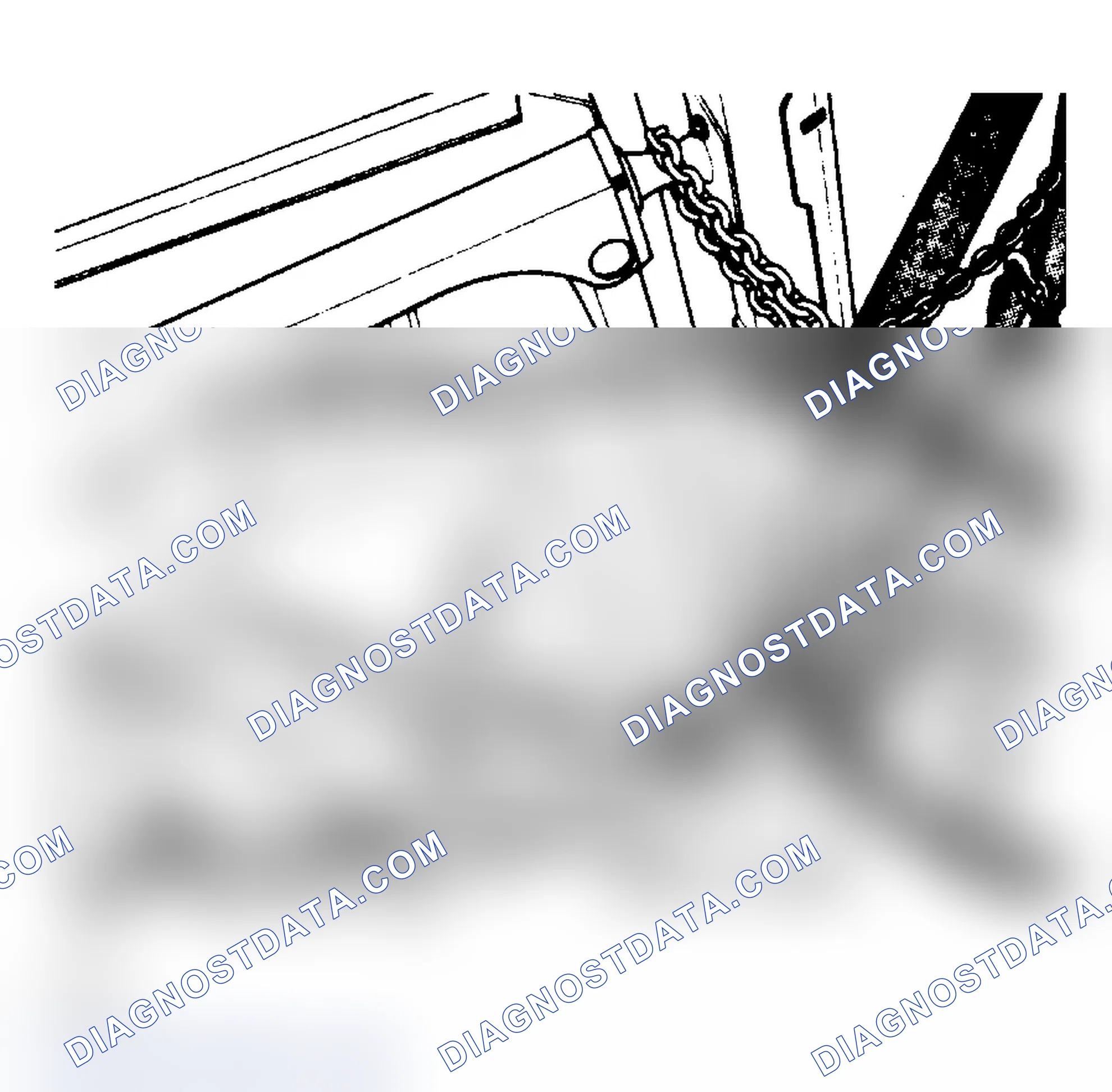 Scheme 5: Rear Towing Hookup (Typical). DO NOT allow towing equipment to contact fuel tank.