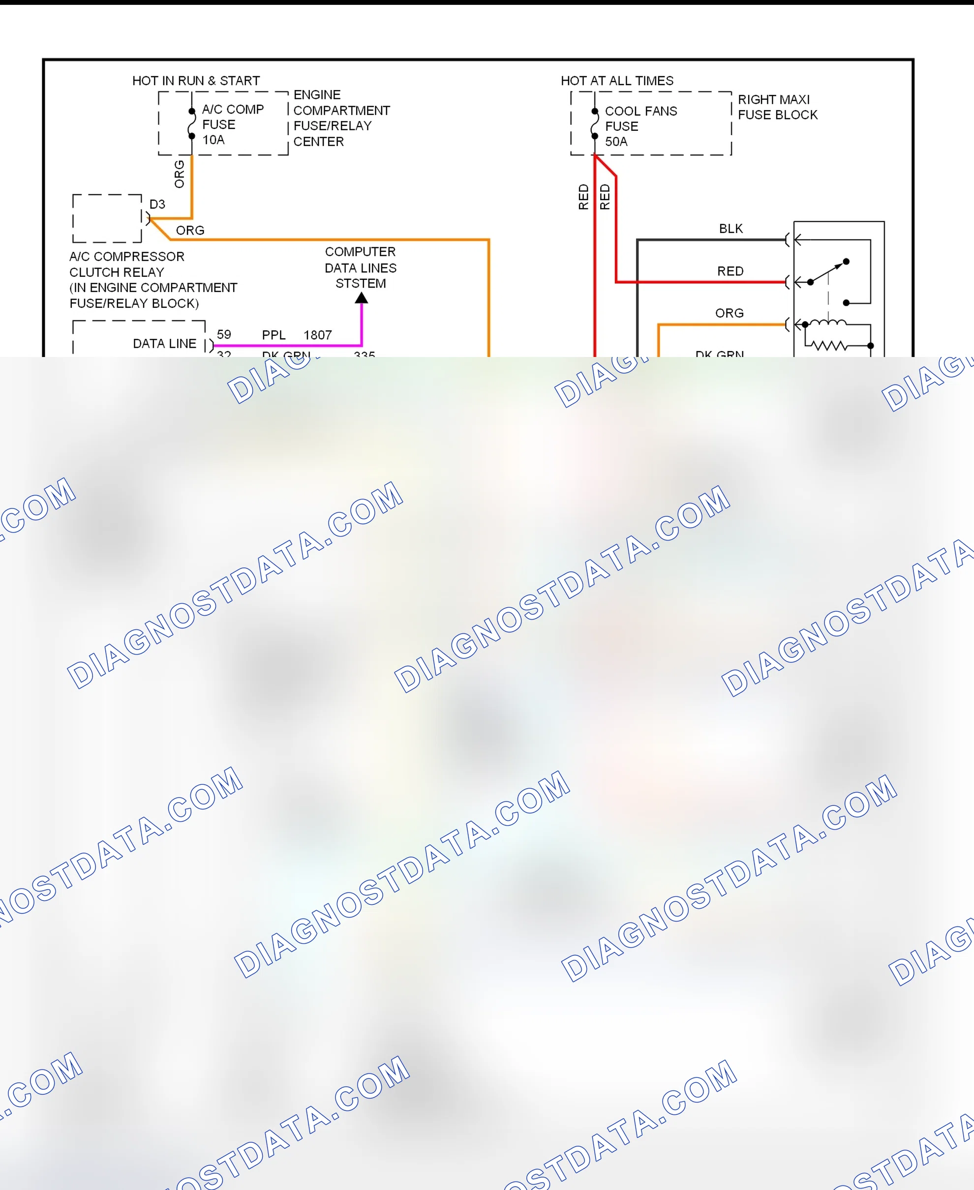 Scheme 9: Electric Cooling Fans Wiring Diagram (Eldorado)