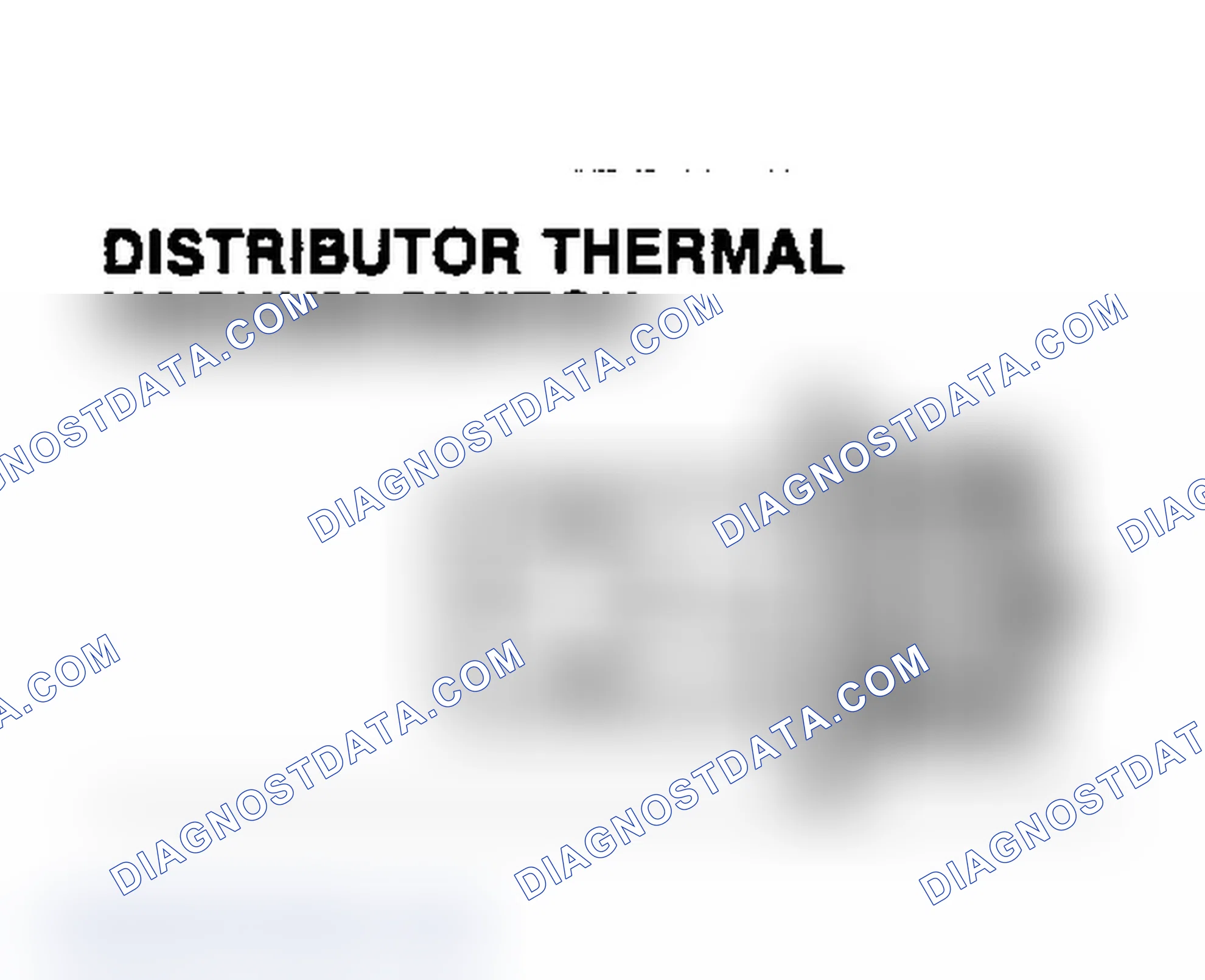 Scheme 8: DISTRIBUTOR THERMAL VACUUM SWITCH