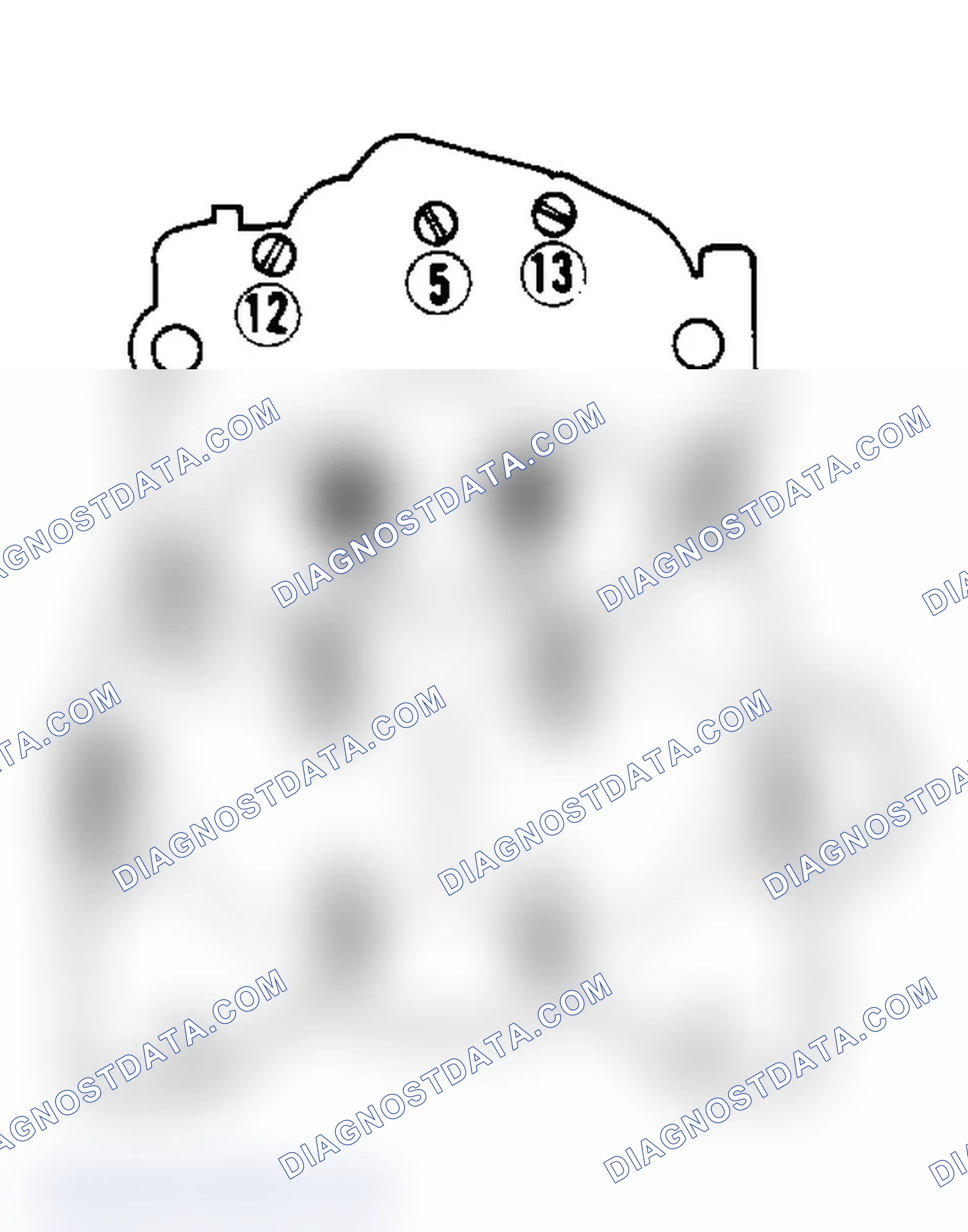 Scheme 20: Air Horn Screw Tightening Sequence Screws 1 and 2 are countersunk next to venturi.