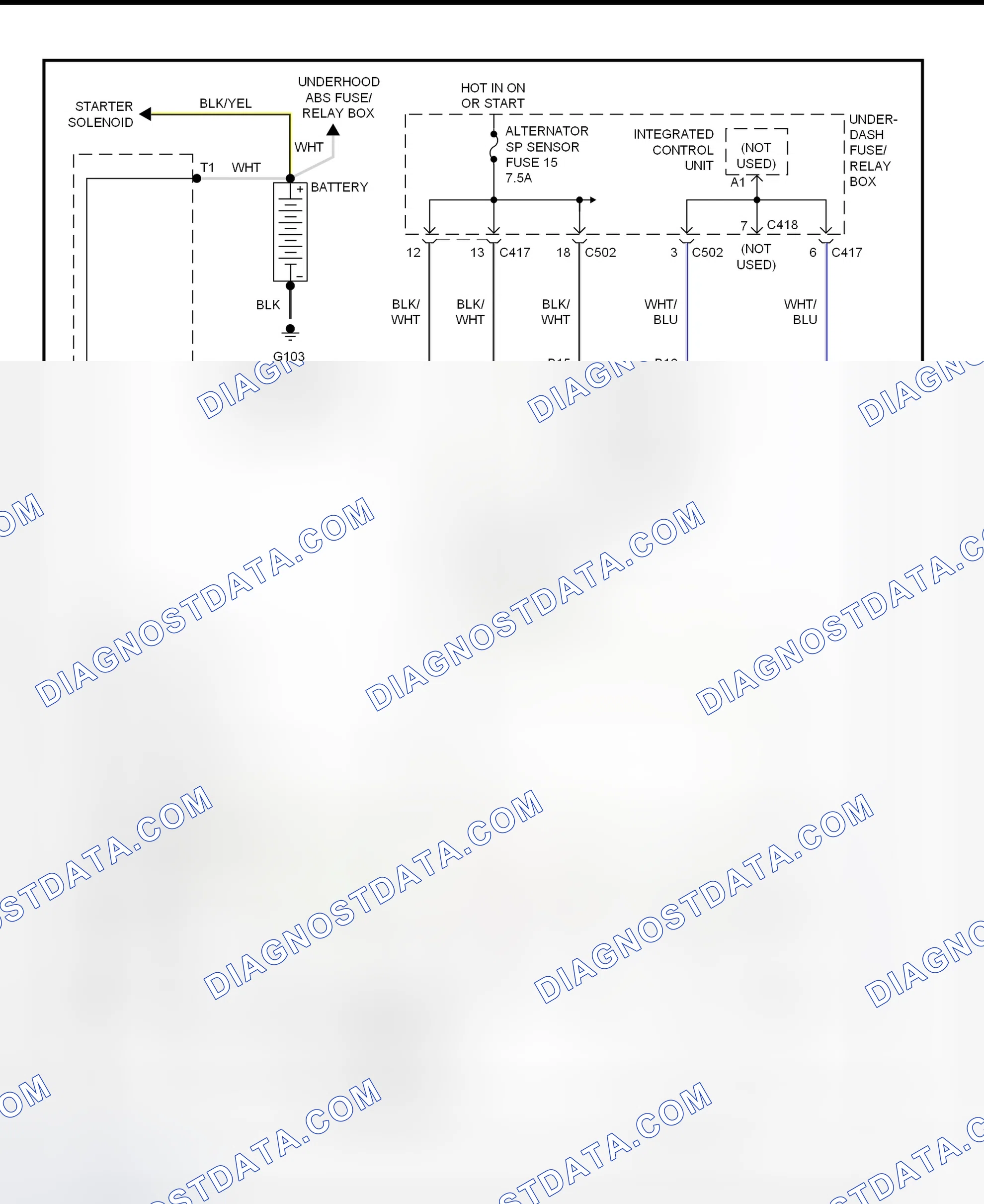 Scheme 2: Charging System Wiring Diagram (CR-V)