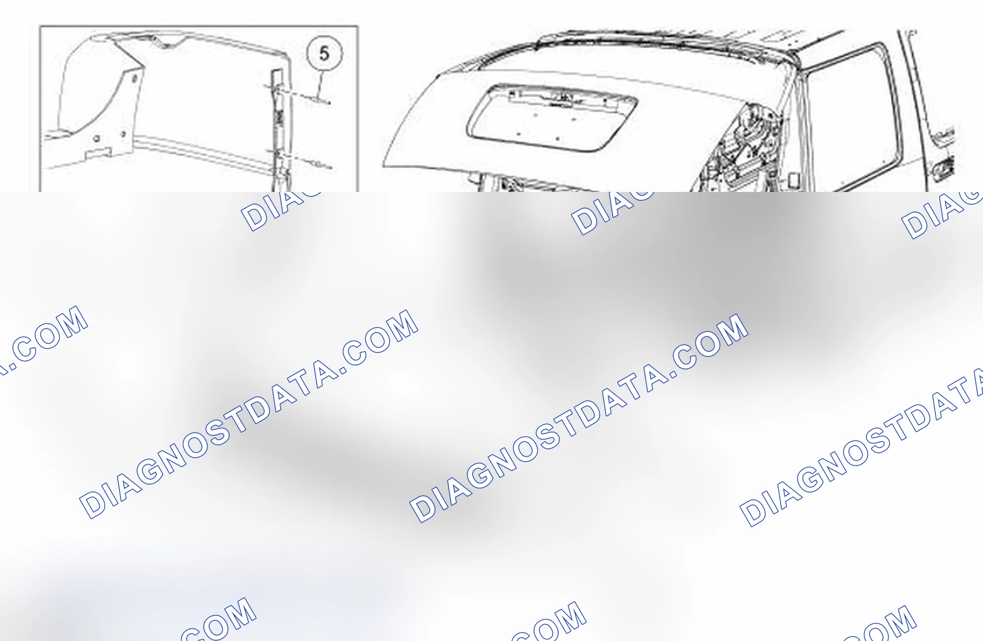 Scheme 52: Bumper - Exploded View, Rear