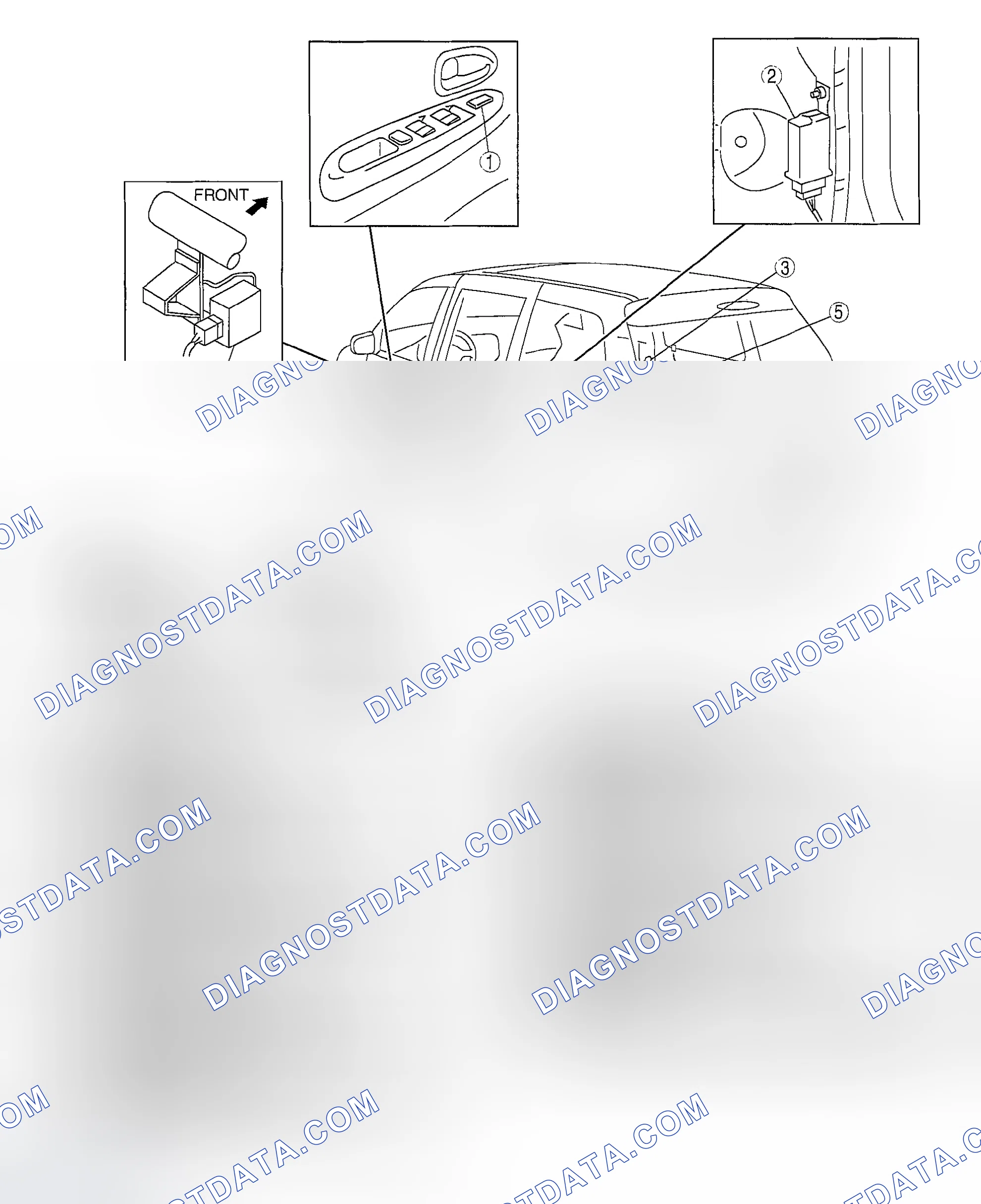 Scheme 27: POWER DOOR LOCK SYSTEM LOCATION INDEX
