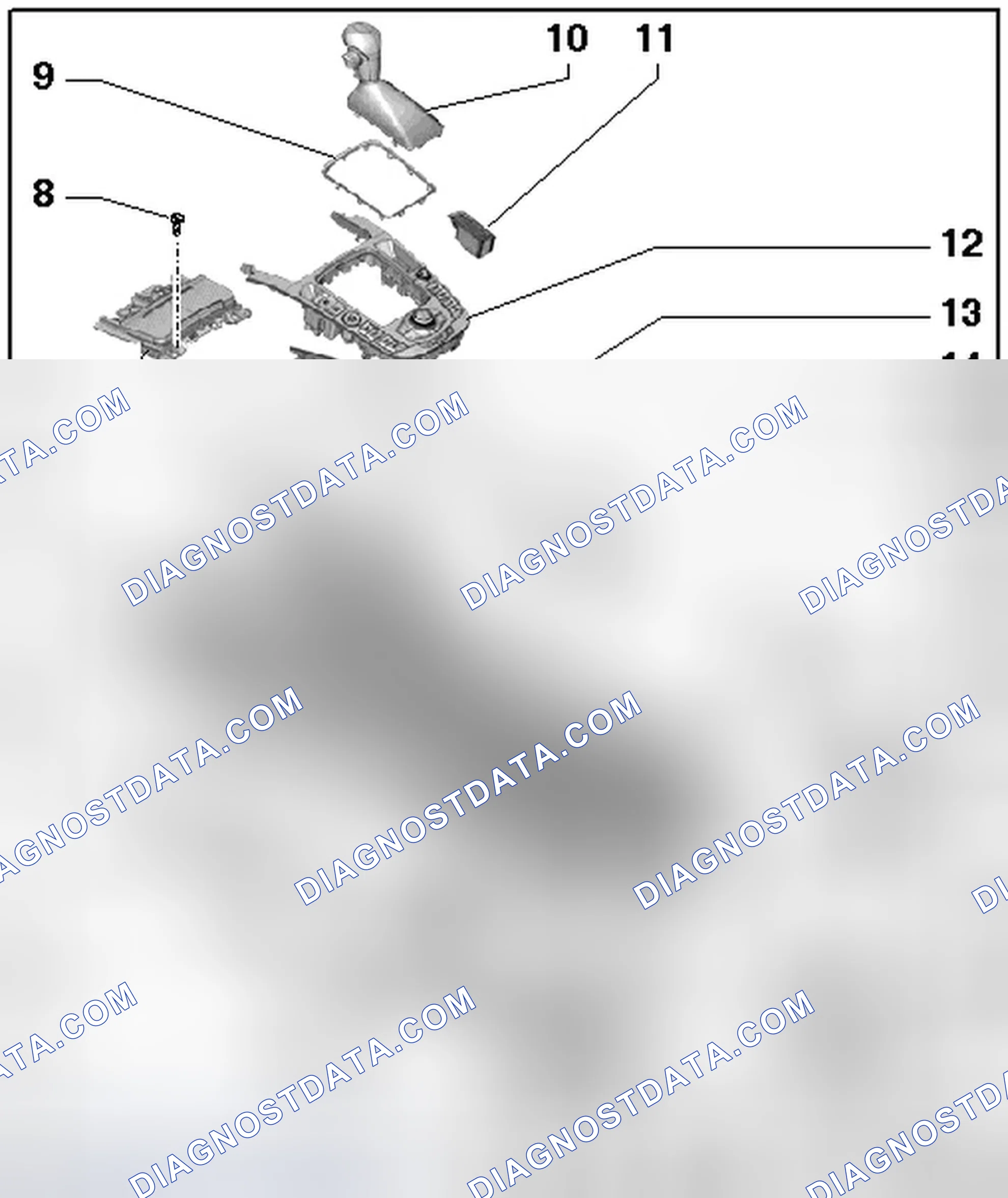 Scheme 460: CENTER CONSOLE ASSEMBLY OVERVIEW